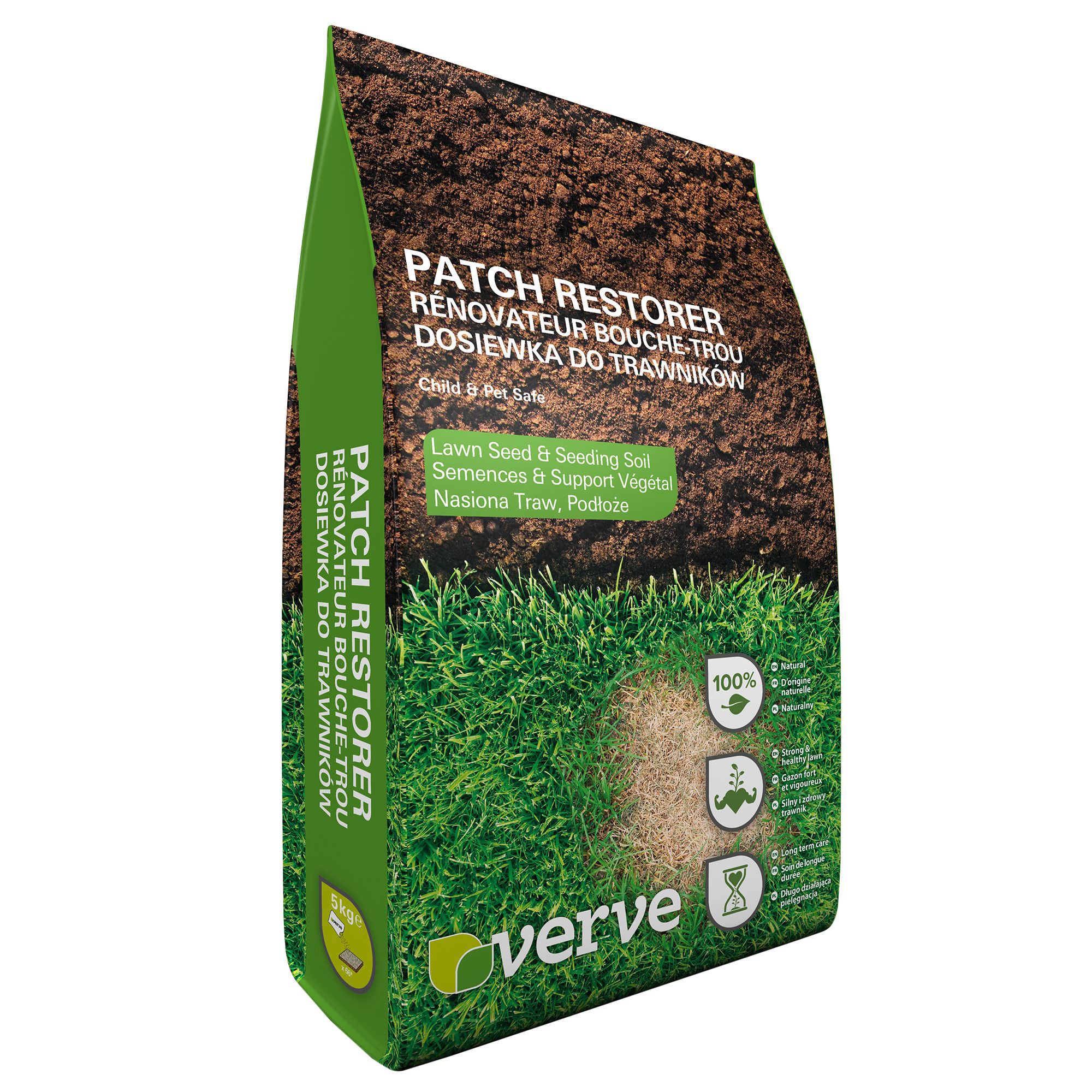 Verve Organic Lawn patch repairer 66m² 1L 5kg