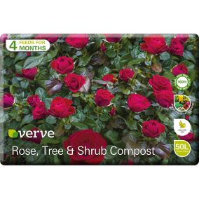 Verve Peat-free Rose, shrub & tree Compost 50L