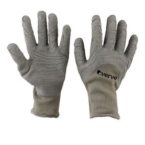 Verve Polyester (PES) Khaki Gardening gloves Large, Pair