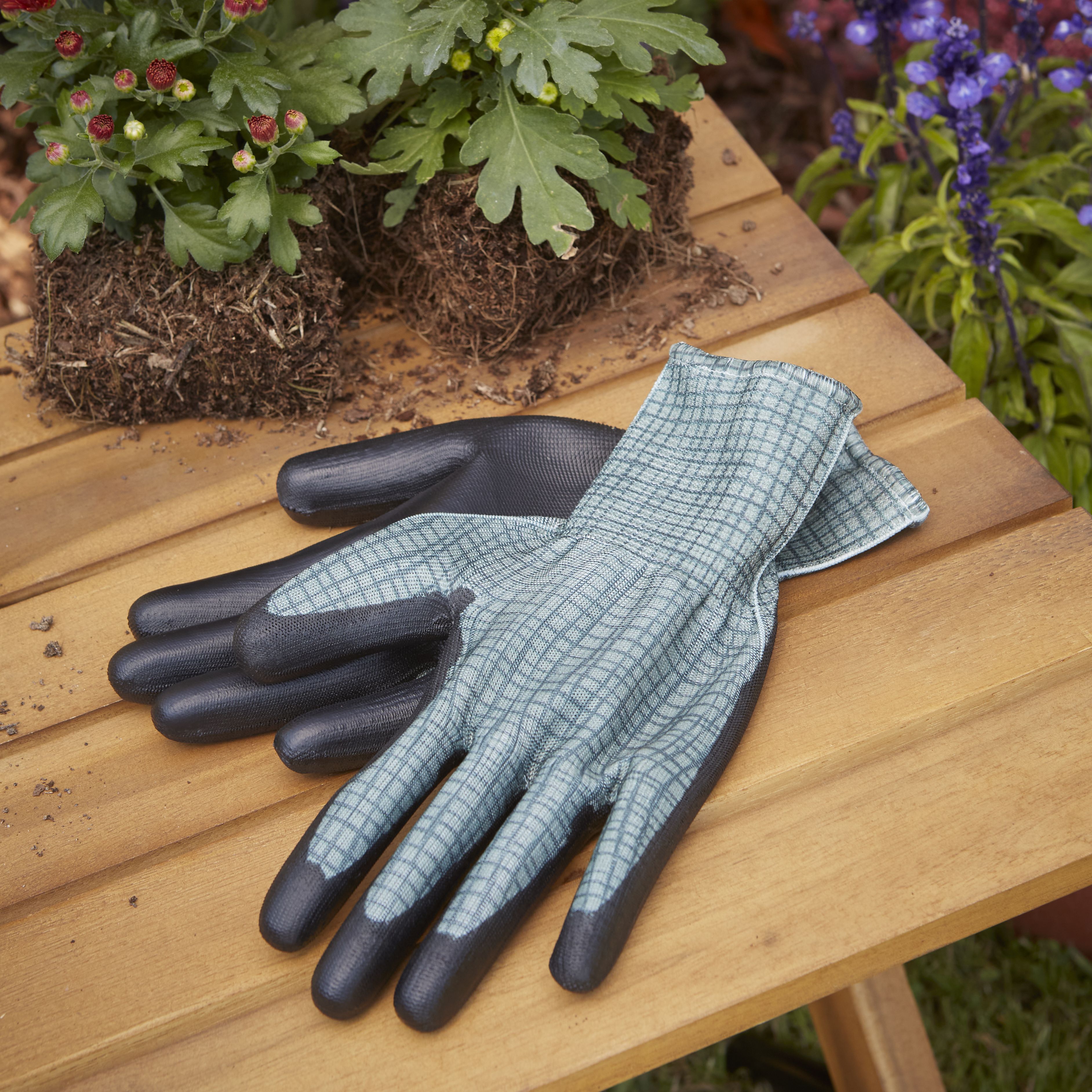 Verve Polyester & polyurethane Green Gardening gloves Large, Pair
