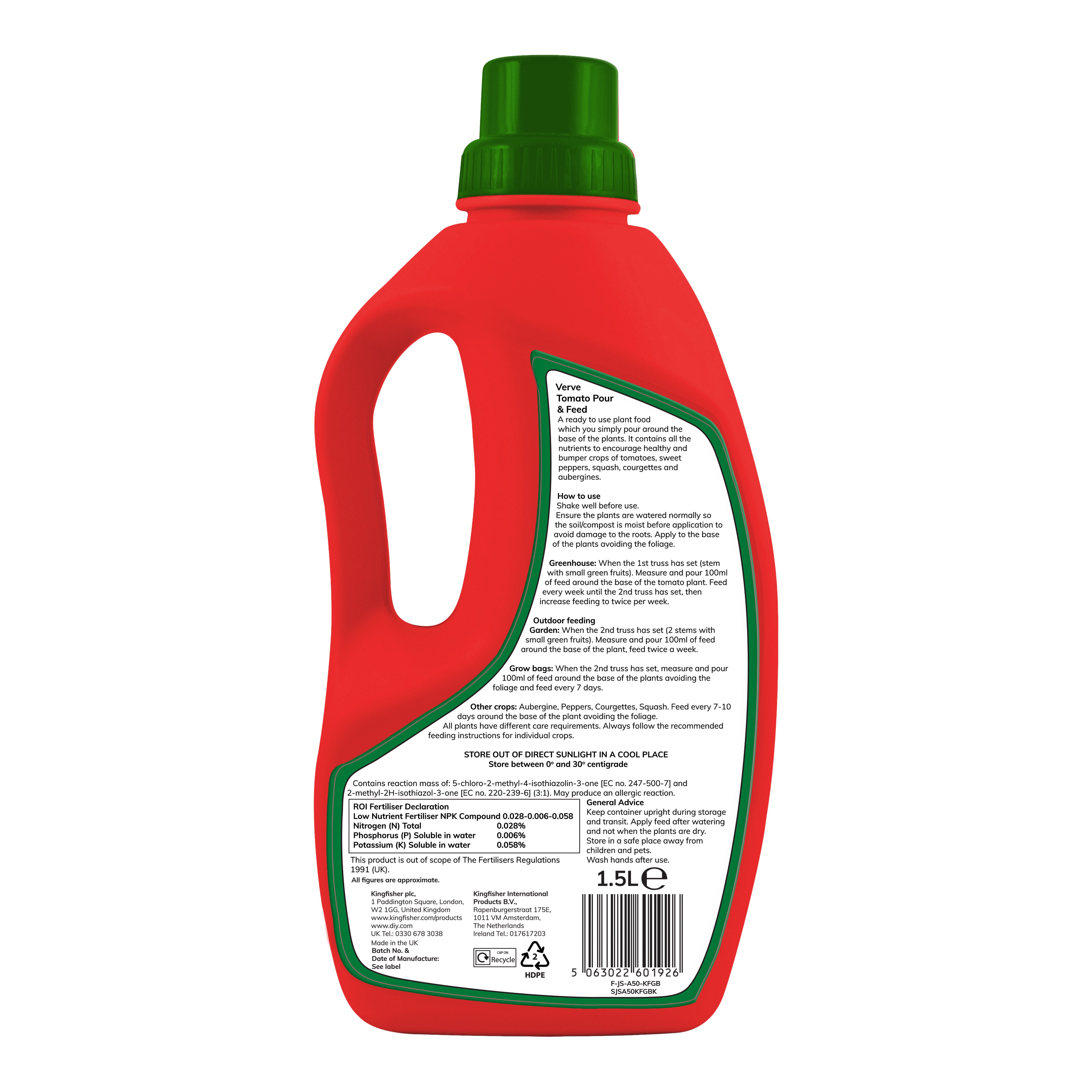 Verve Pour & feed, 1.5L Liquid