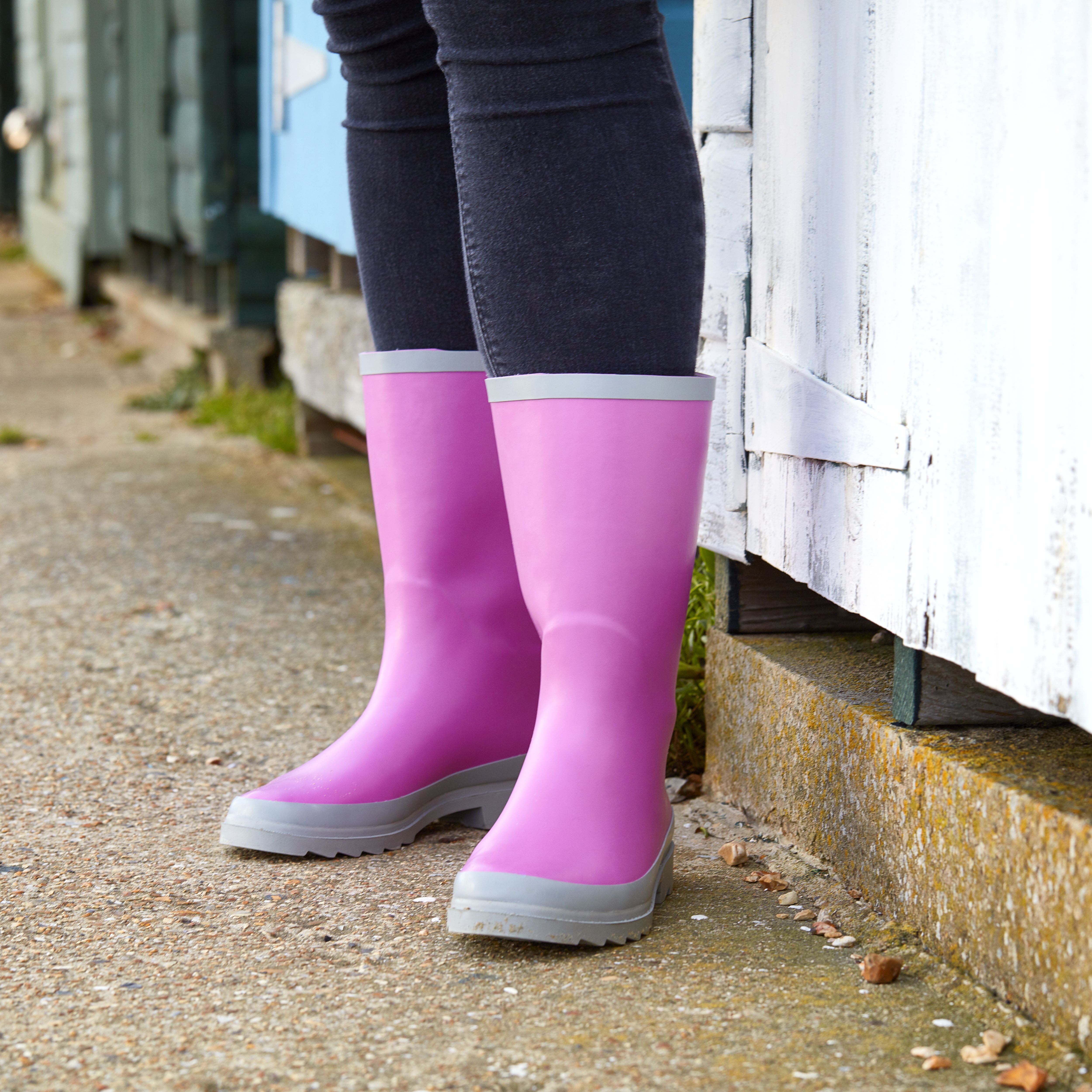 Verve Purple Wellington boots, Size 5