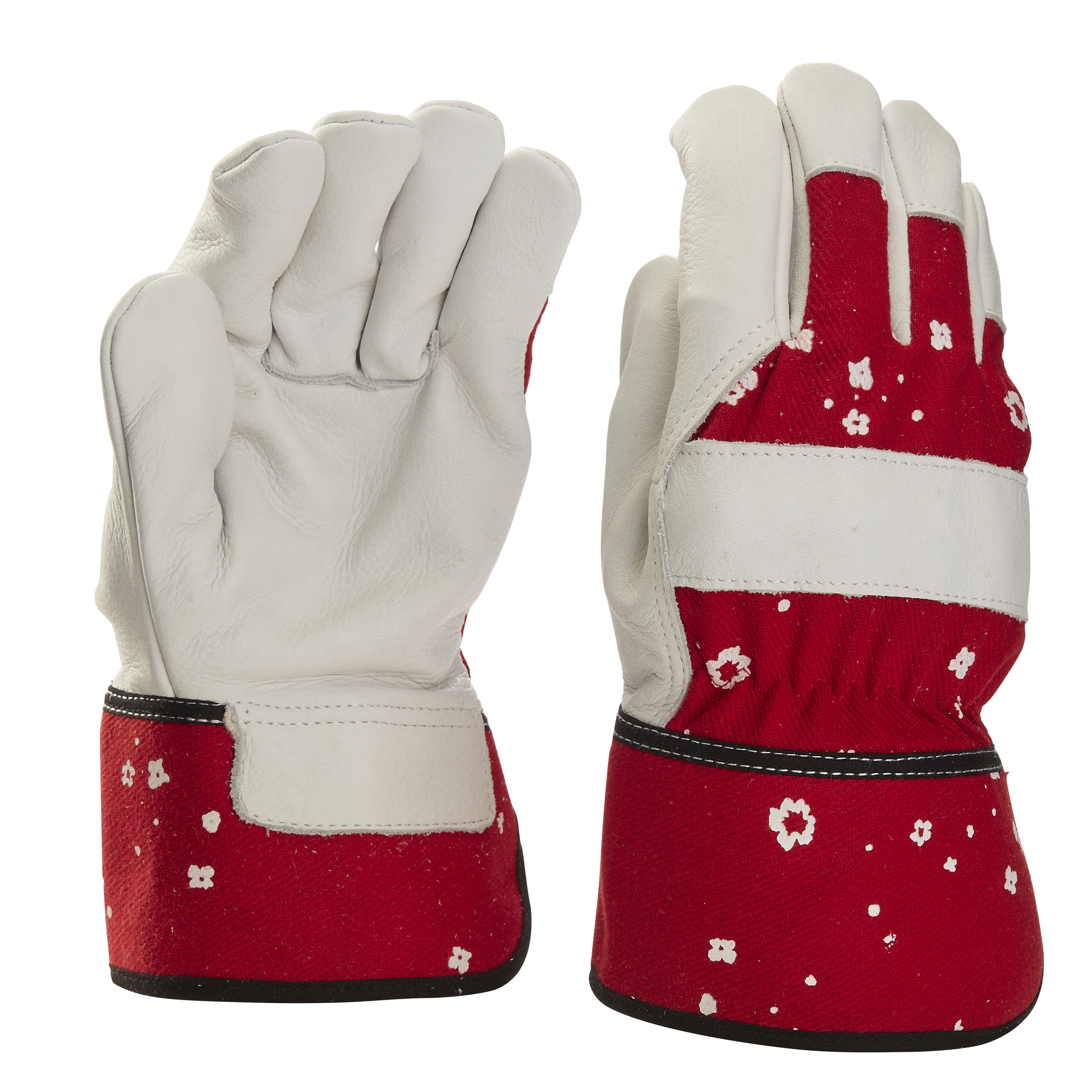 Verve Red White Gardening Gloves Small Tradepoint