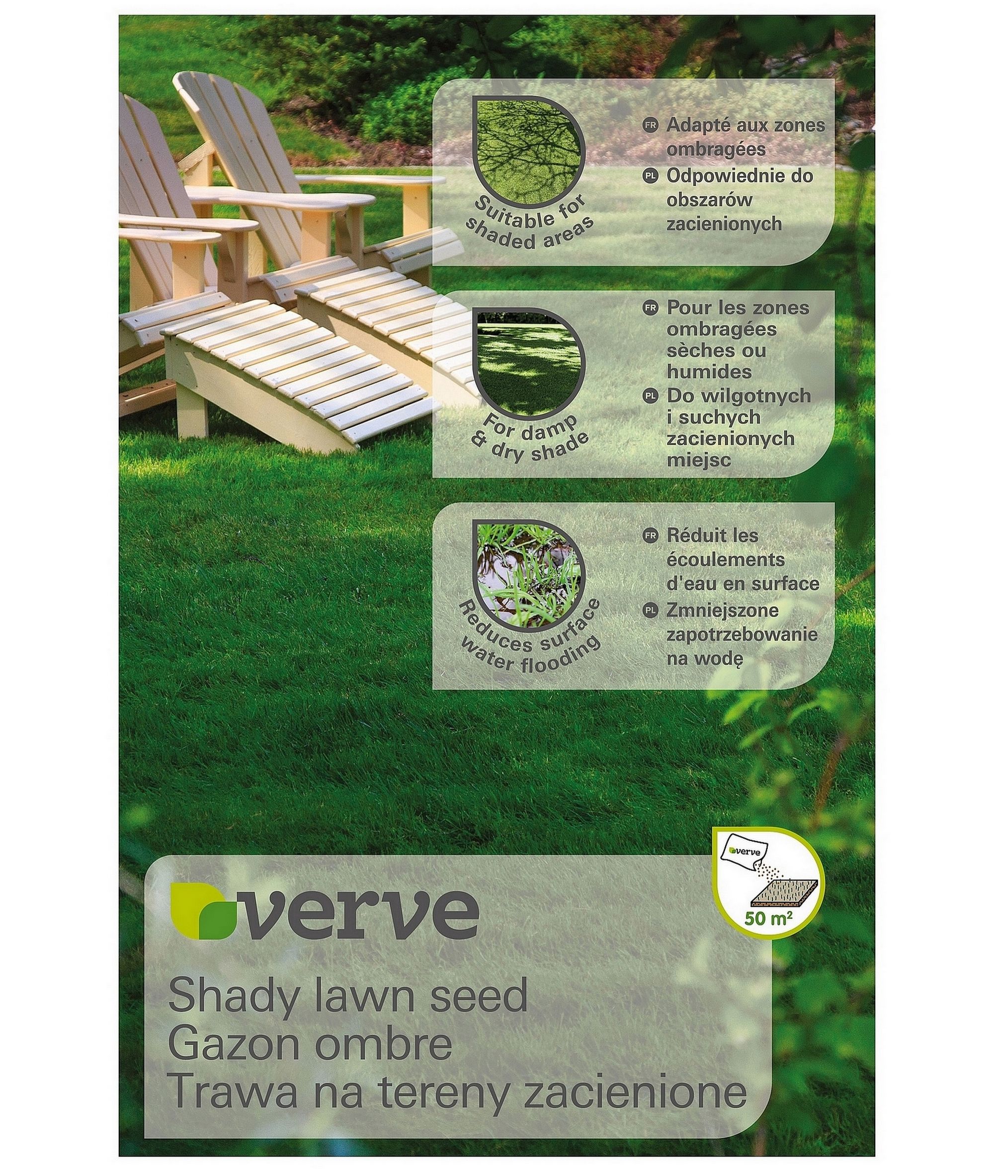 Verve Shaded grass seeds, 1.25g