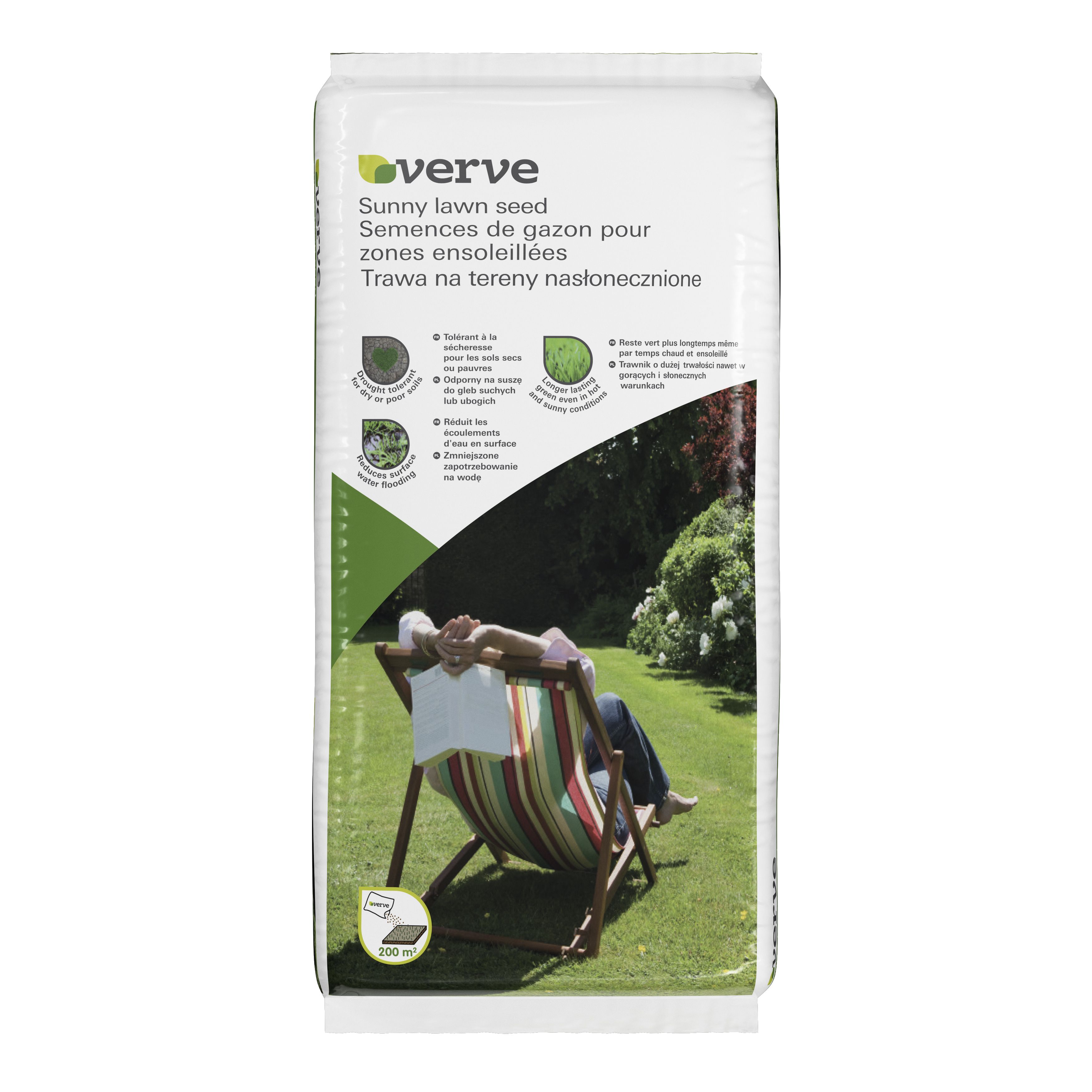Verve Sunny Dry soil grass seeds, 5kg