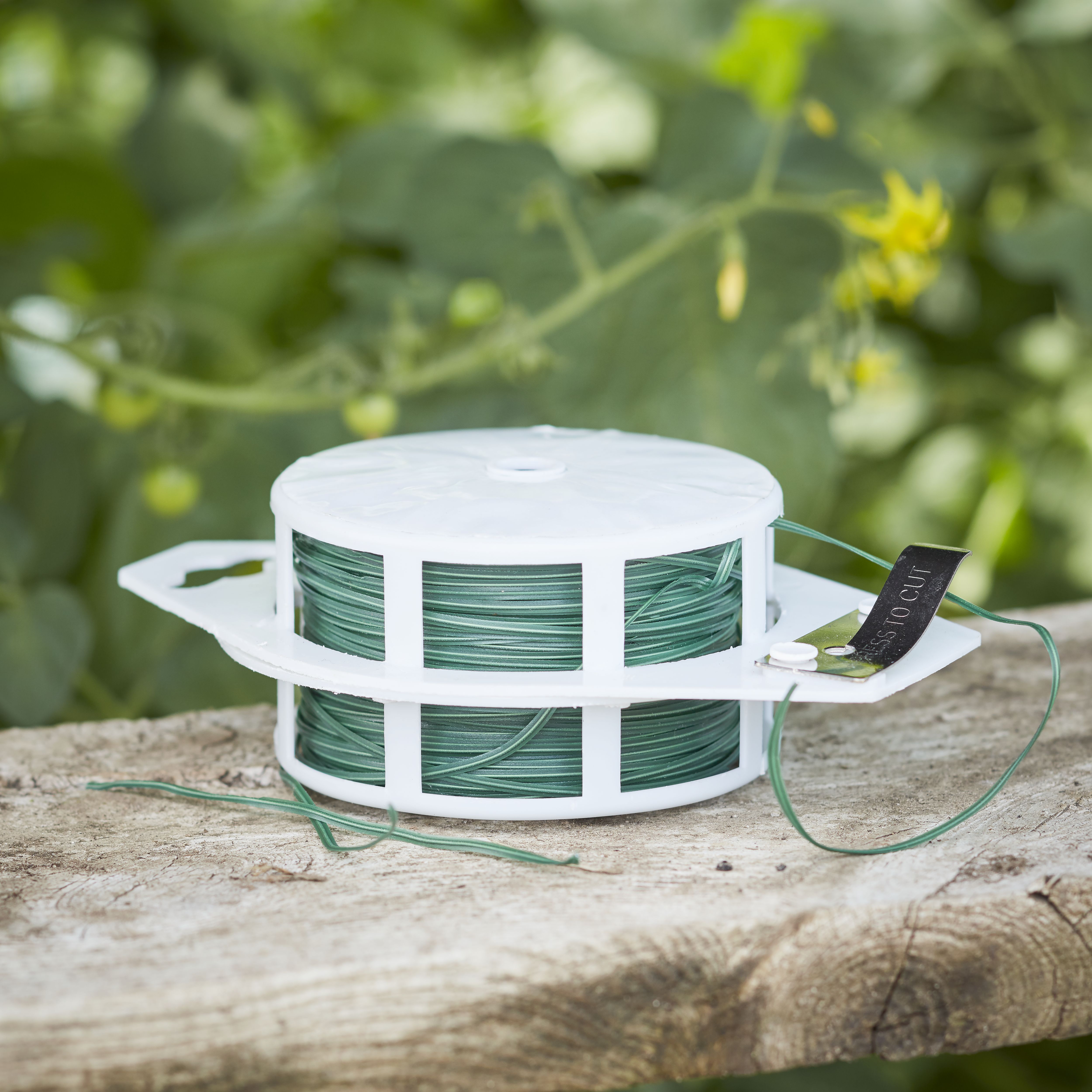 Verve Twist Green Plastic & steel Plant tie (L)100m