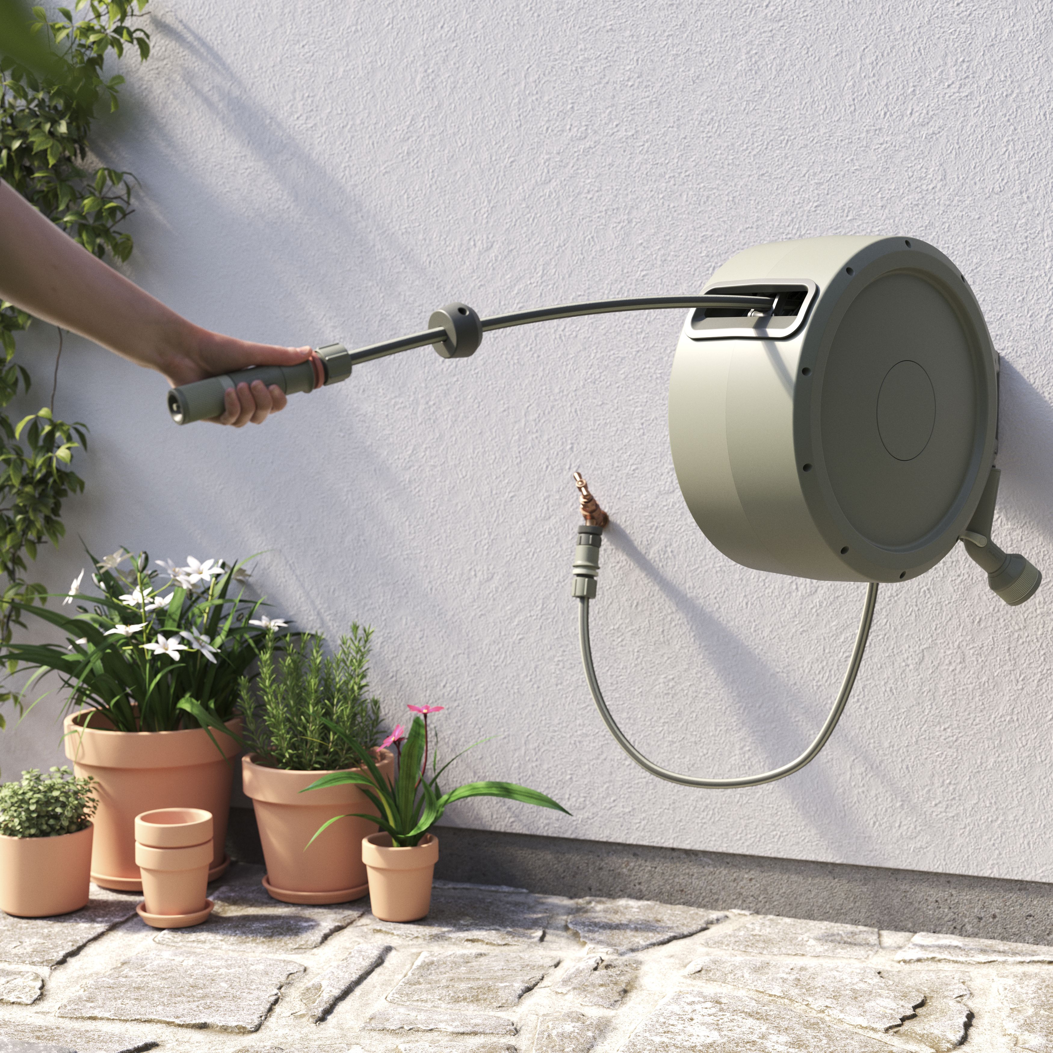 Verve Wall-mounted Auto Hose reel set (L)35m