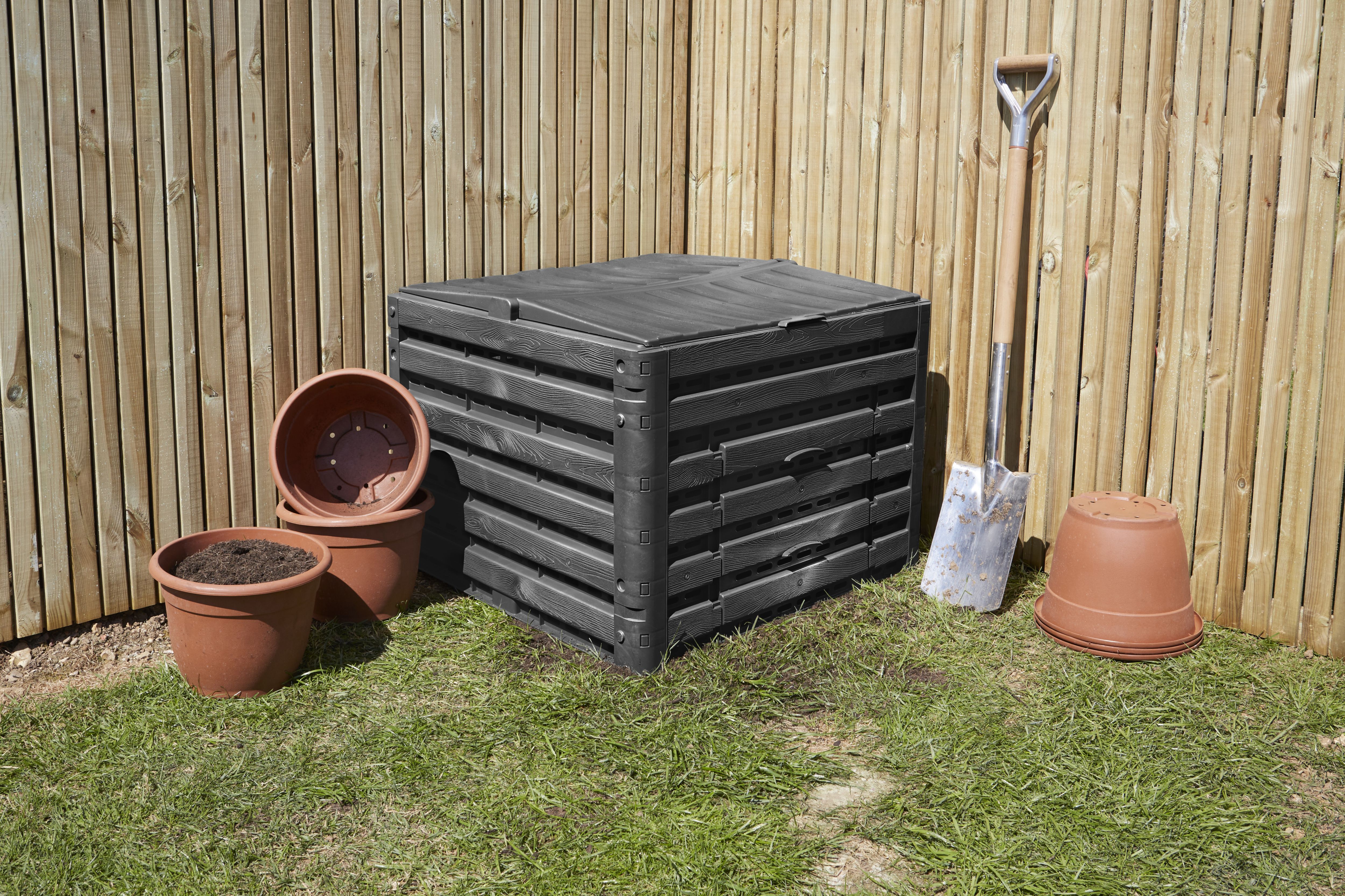 Verve Wood effect Composter 400L