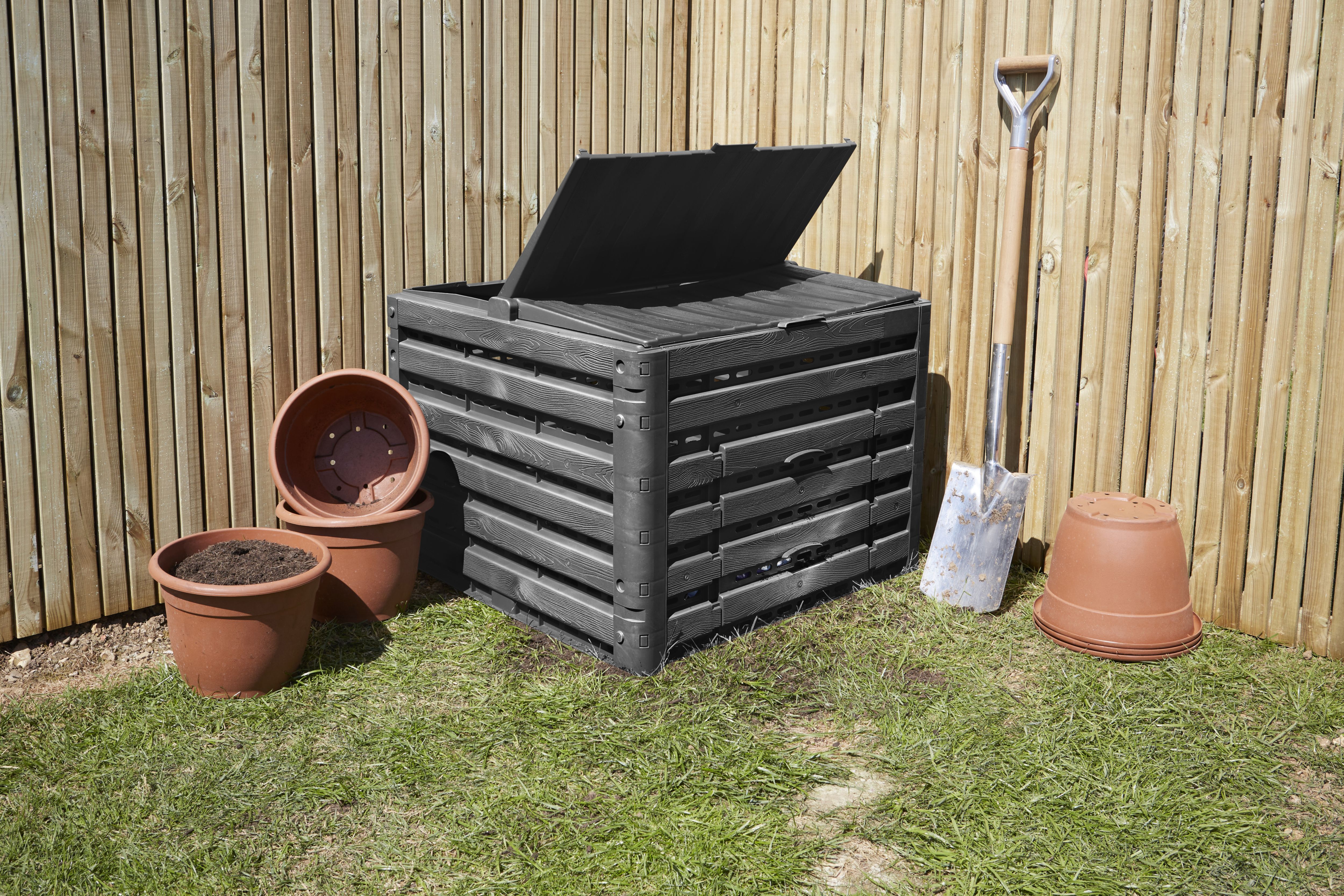 Verve Wood effect Composter 400L