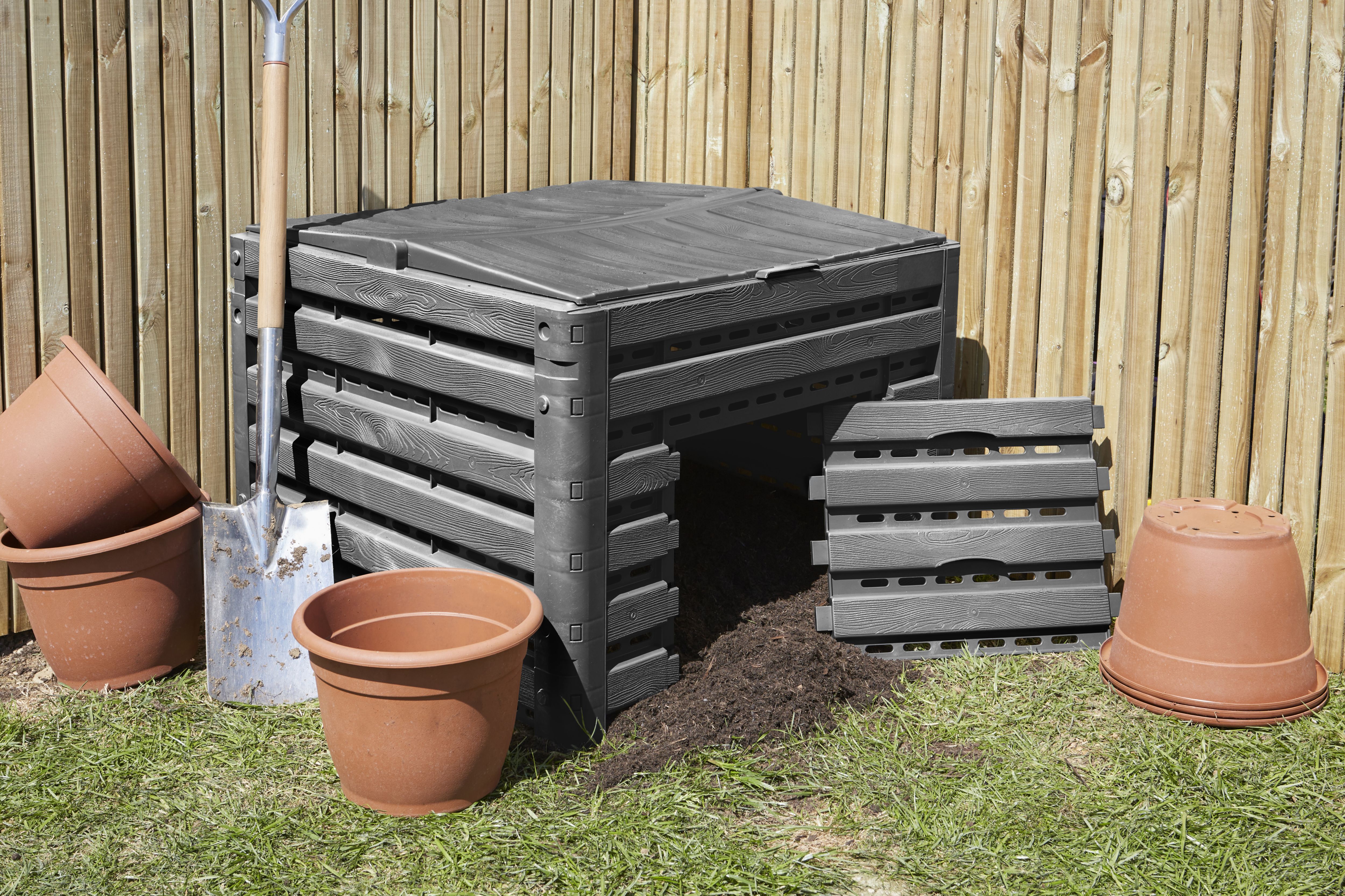 Verve Wood effect Composter 400L
