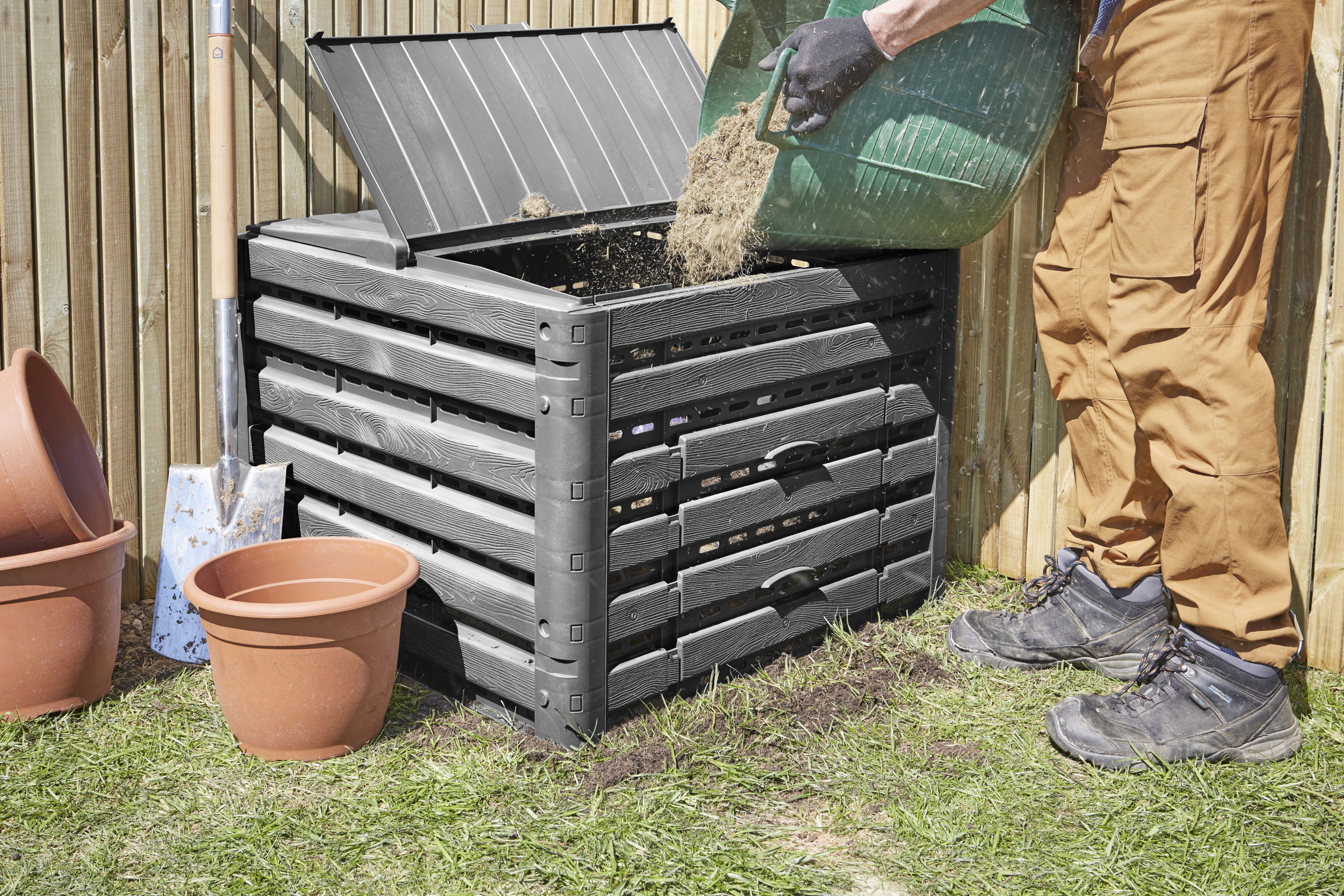 Verve Wood effect Composter 400L