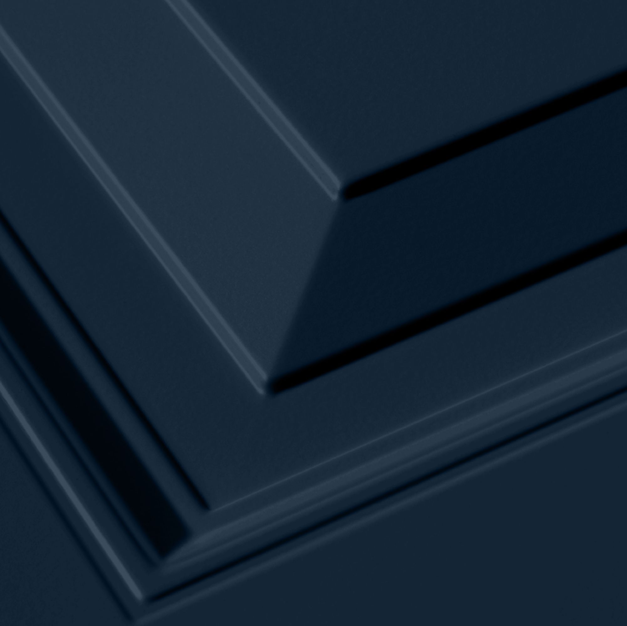 Victorian 12-panelled Up & over Steel blue Canopy Garage door, (H)2194mm (W)2579mm (T)40mm