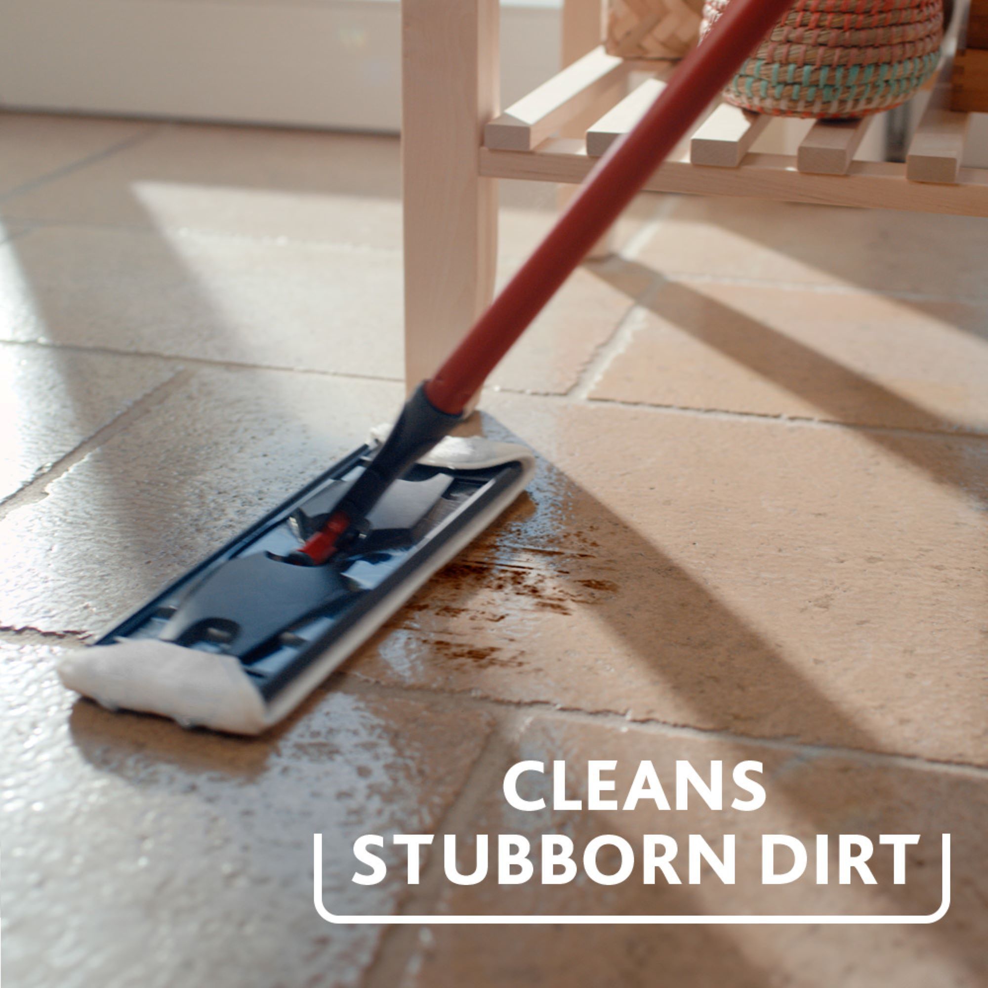 Vileda H2PrO System Blue & Grey Microfibre Hard floor Flat mop