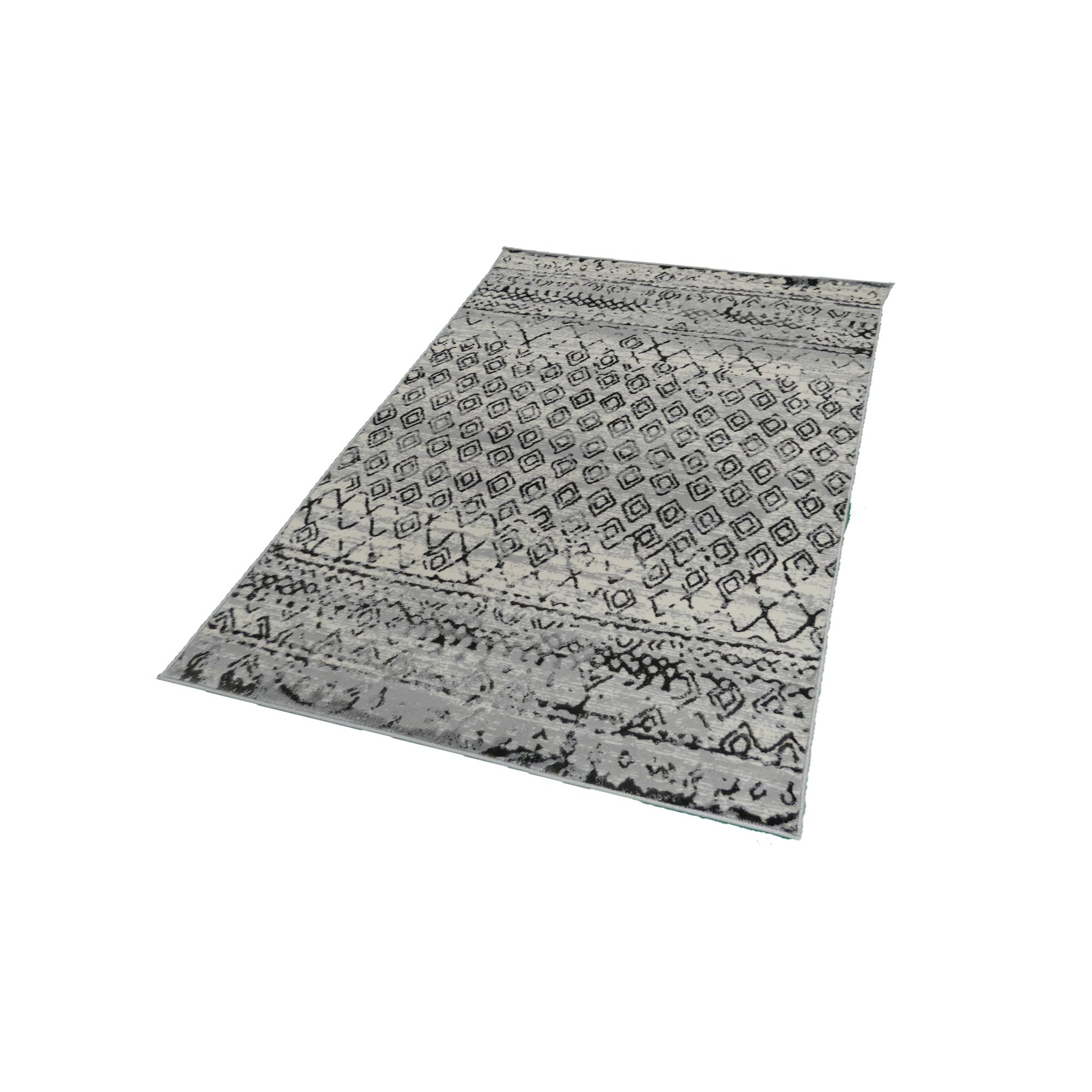 Vinci Cream & Brown Abstract Rug 230cmx160cm