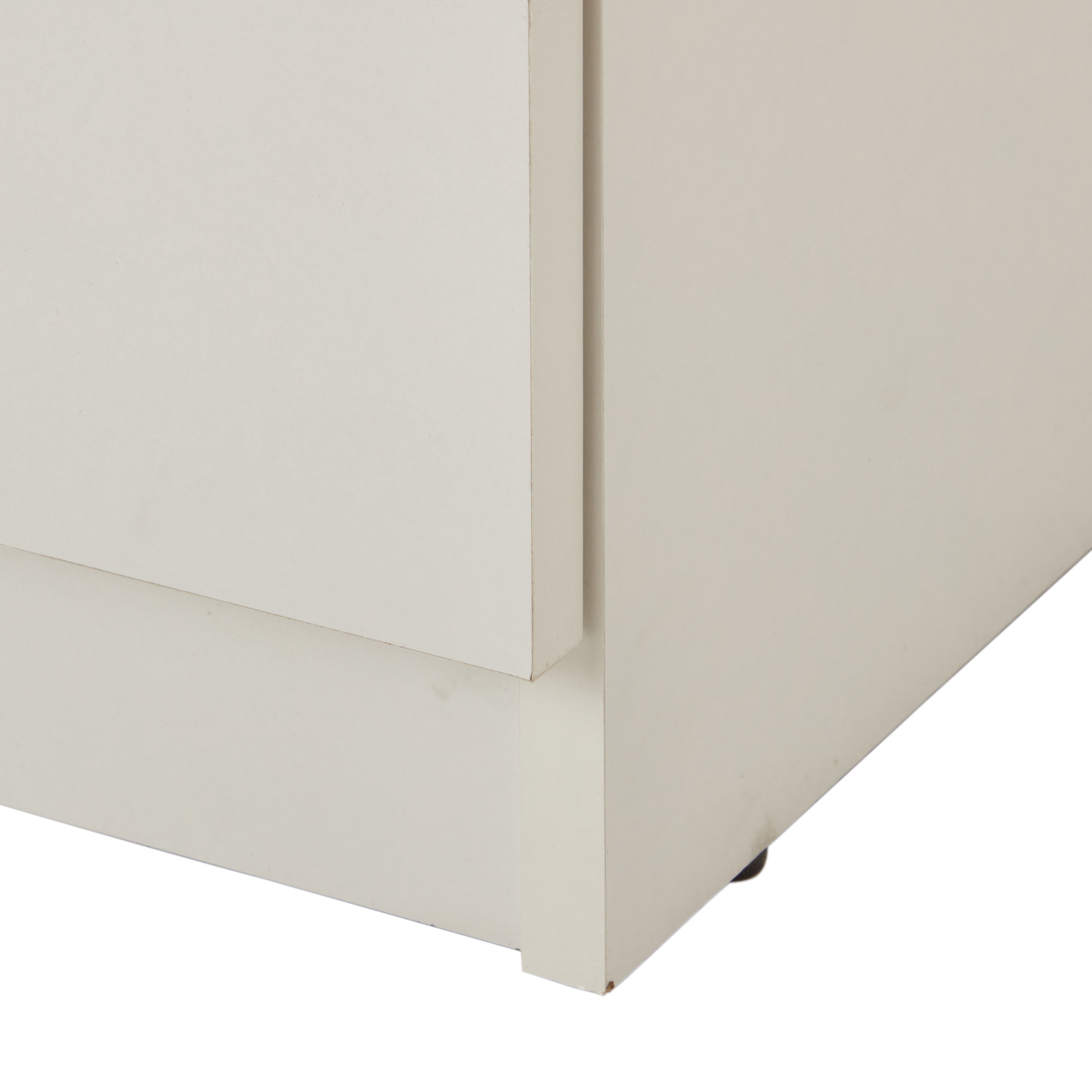 Vinova Matt white 3 Drawer classic Chest of drawers (H)795mm (W)800mm (D)401mm