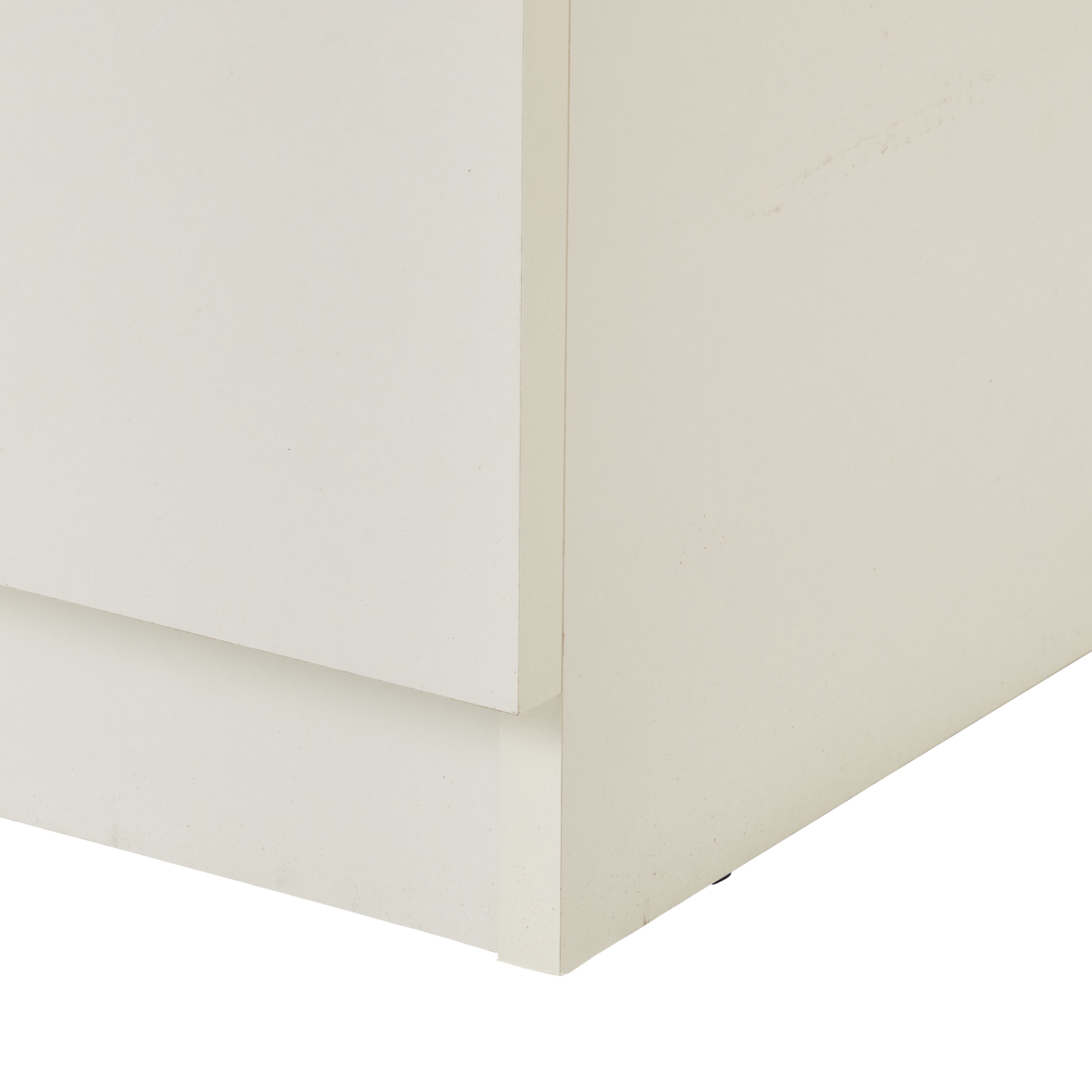 Vinova Modern Matt white Double Wardrobe (H)1995mm (W)900mm (D)500mm