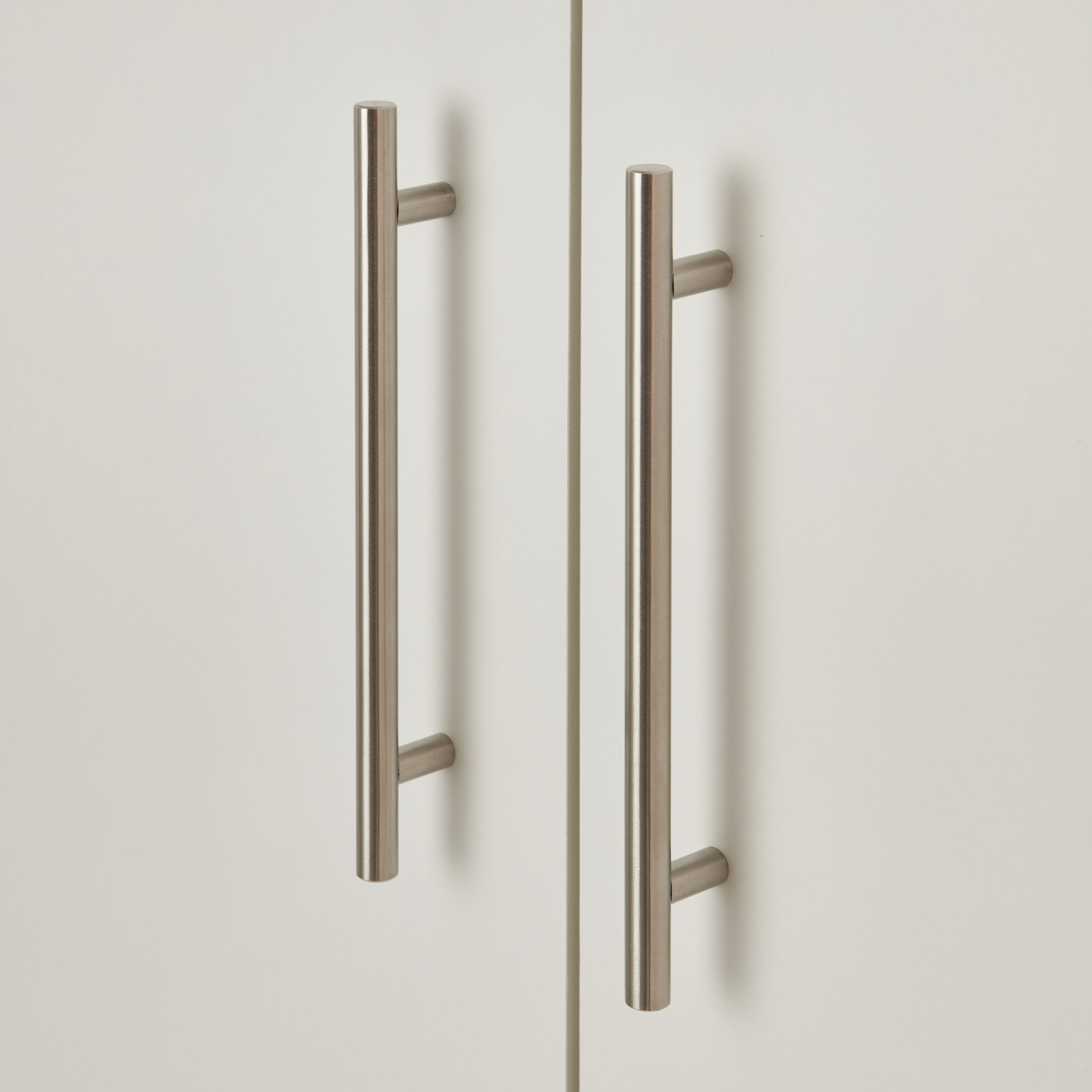 Vinova Modern Matt white Double Wardrobe (H)1995mm (W)900mm (D)500mm