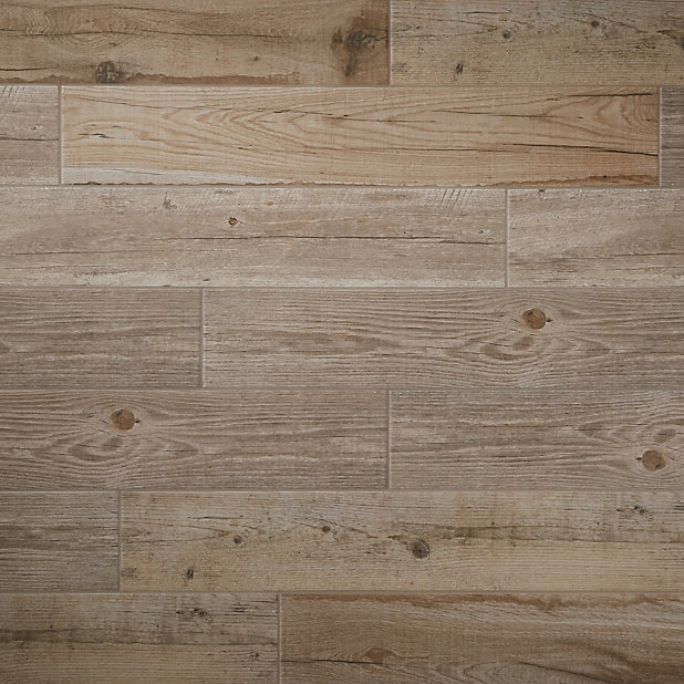 Vintage Oak Natural Matt Wood Effect, Reclaimed Wood Effect Floor Tiles