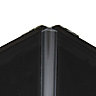Vistelle Black Panel internal corner joint, (L)2500mm (W)25mm