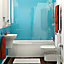 Vistelle High gloss Blue atoll Acrylic Panel (W)100cm x (H)207cm x (D)4mm