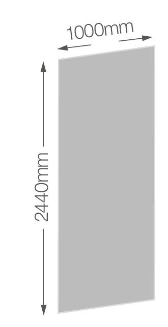 Vistelle High gloss Safari Acrylic Panel (W)100cm x (H)244cm x (D)4mm