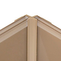Vistelle Mocha Straight Panel internal corner joint, (L)2500mm (W)25mm
