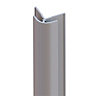 Vistelle Silver effect Straight Panel external corner joint, (L)2500mm
