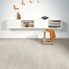 Vitality Aqua Protect Grey Frozen Oak Wood effect Laminate Flooring, 2.179m²