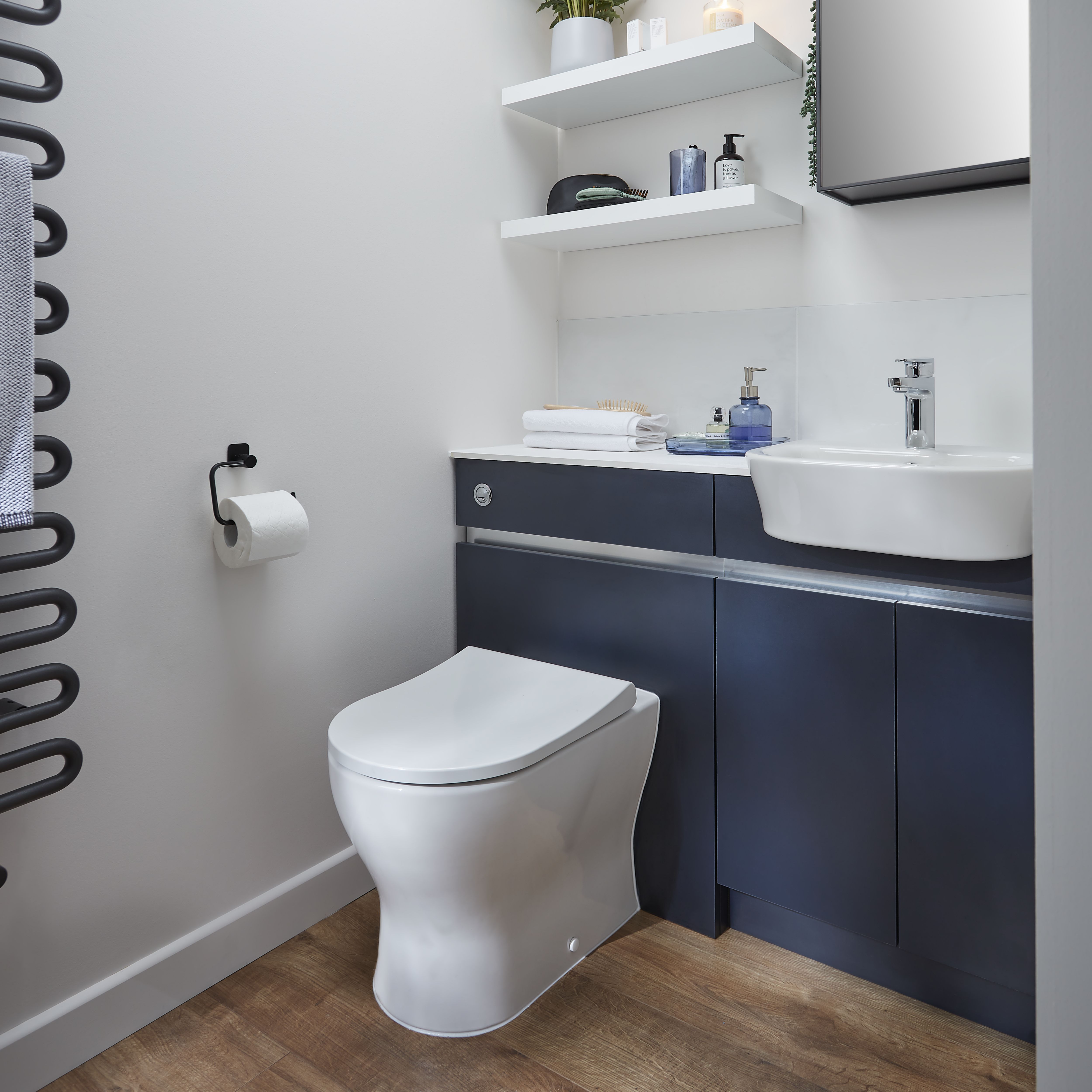 Vitra Koa White Slim Fully skirted Round Toilet set with Soft close seat
