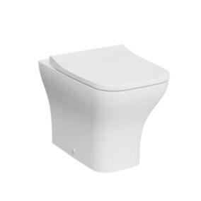 Vitra Koa White Slim Fully skirted Square Toilet set with Soft close seat