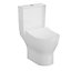 Vitra Koa White Slim Open back close-coupled Round Toilet set with Soft close seat