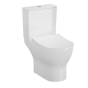 Vitra Koa White Slim Open back close-coupled Round Toilet set with Soft close seat