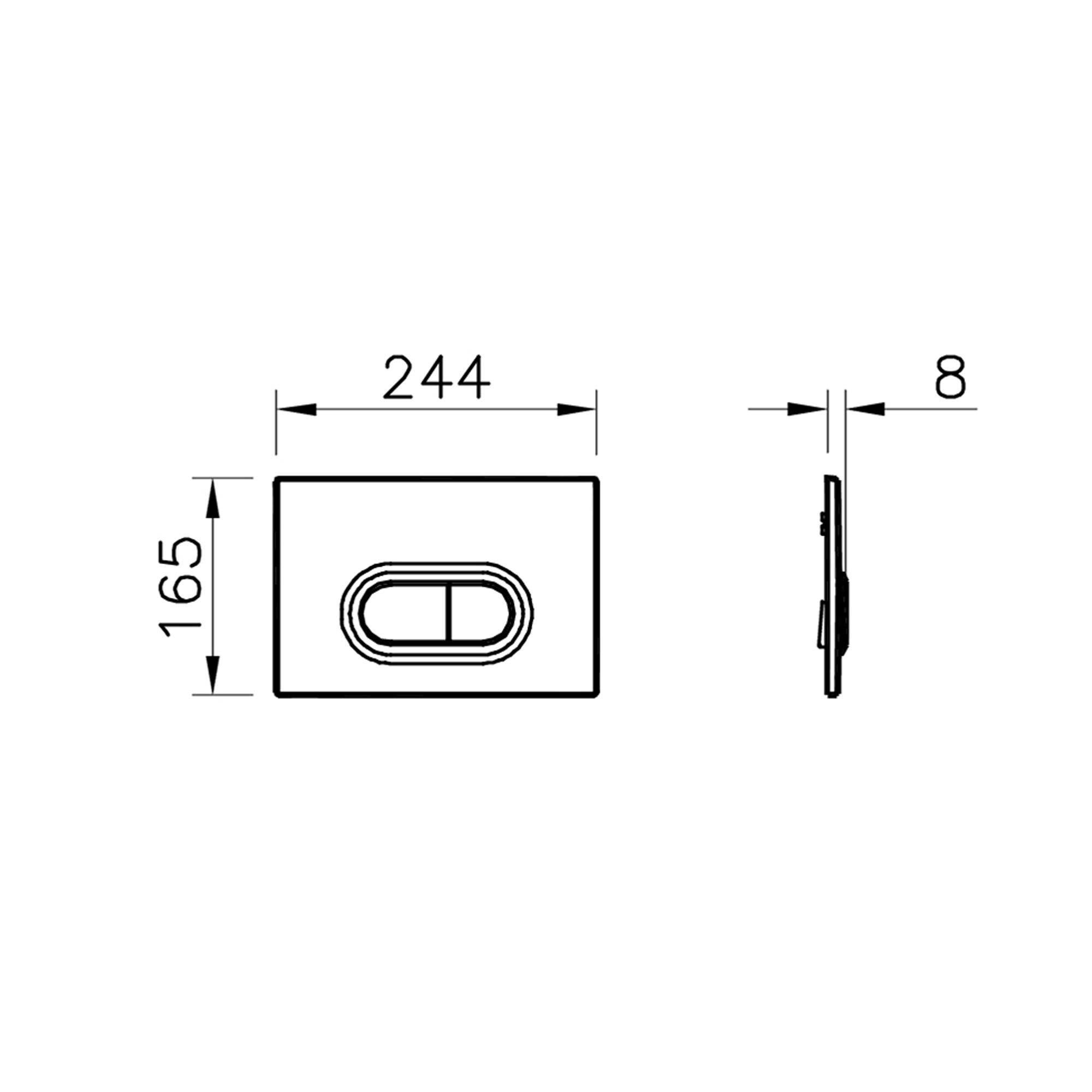 Vitra Koa White Slim Wall hung Round Toilet set with Soft close seat & frame