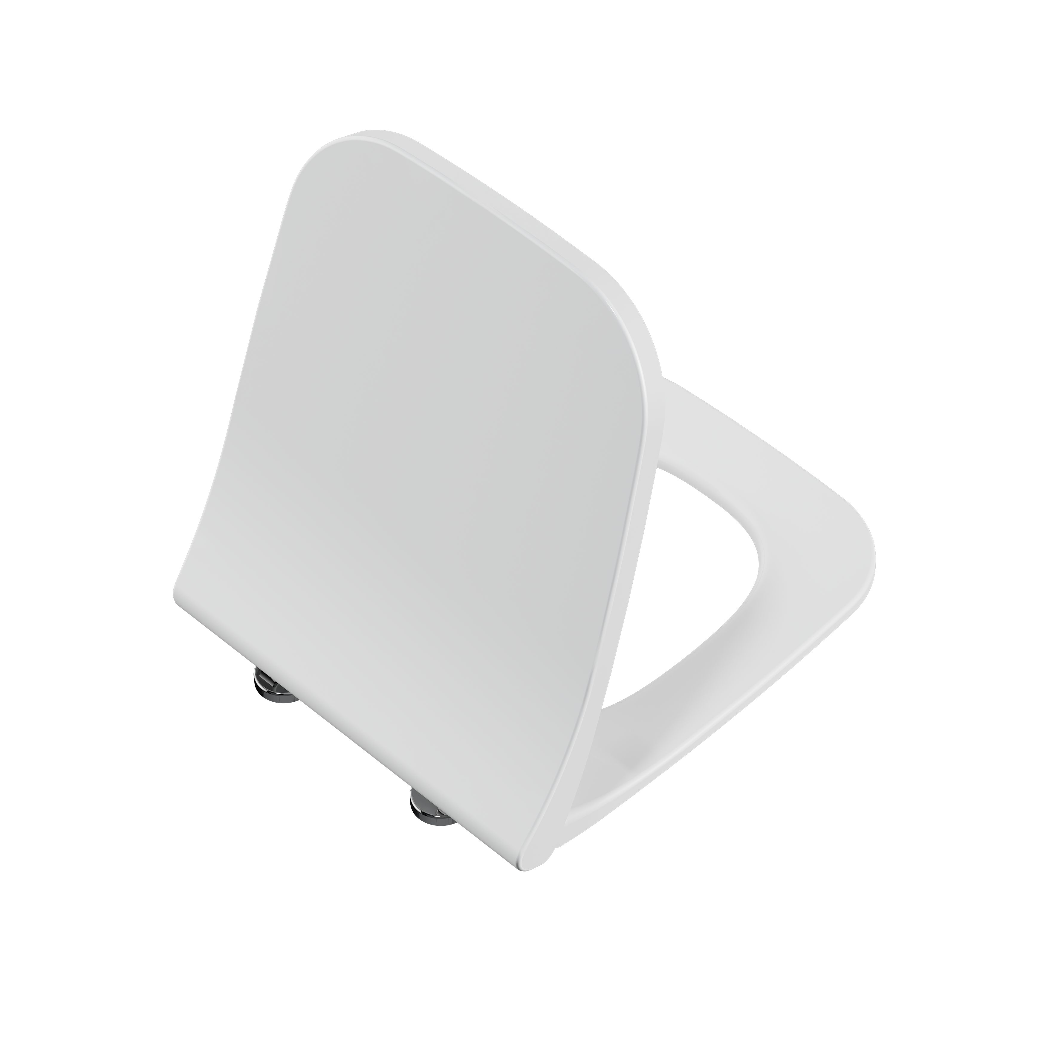 Vitra Koa White Square Slim Soft close Toilet seat