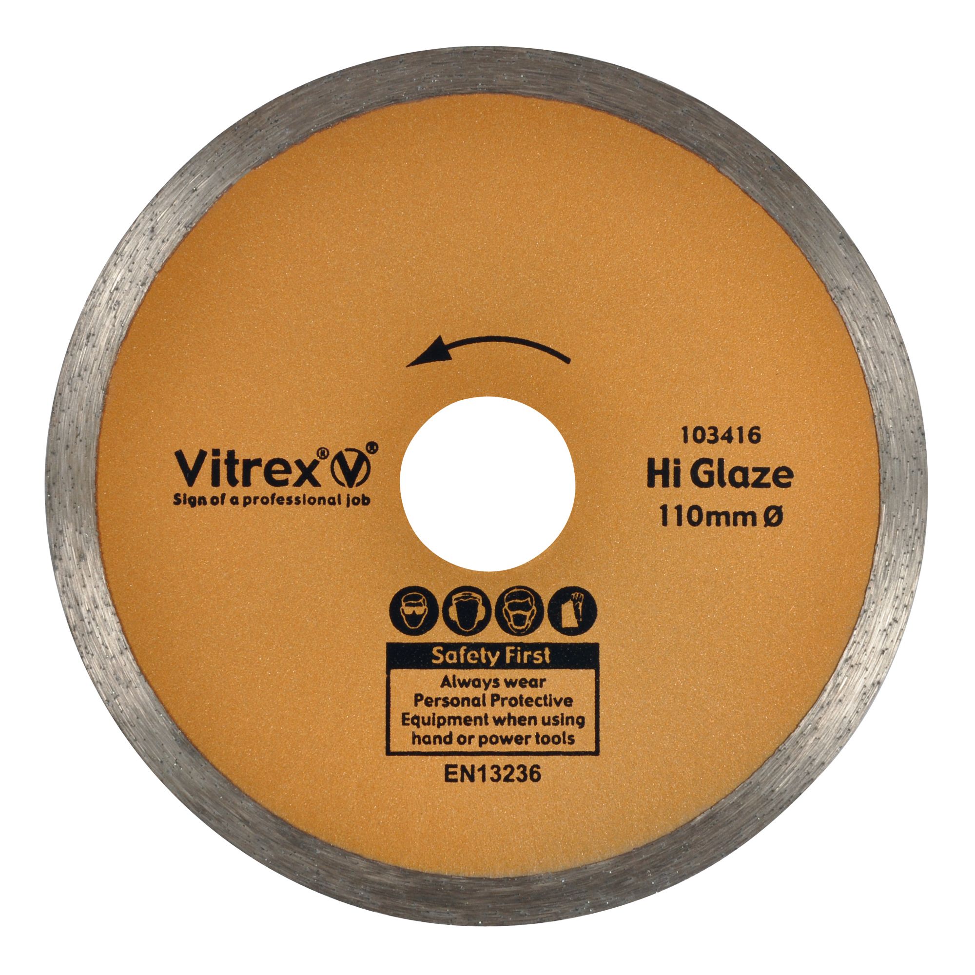 Vitrex Hi-Glaze Cutting disc 110mm