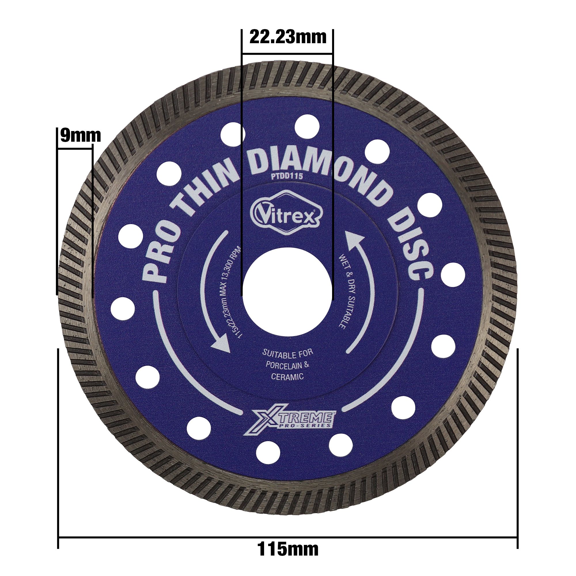 Vitrex Xtreme Pro Thin Diamond disc 115mm