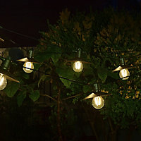 Vivo Solar-powered Warm white 8 LED Outdoor String lights