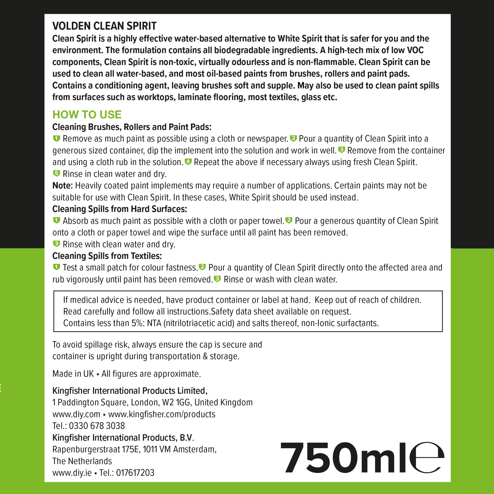 Volden Clean spirit, 750ml