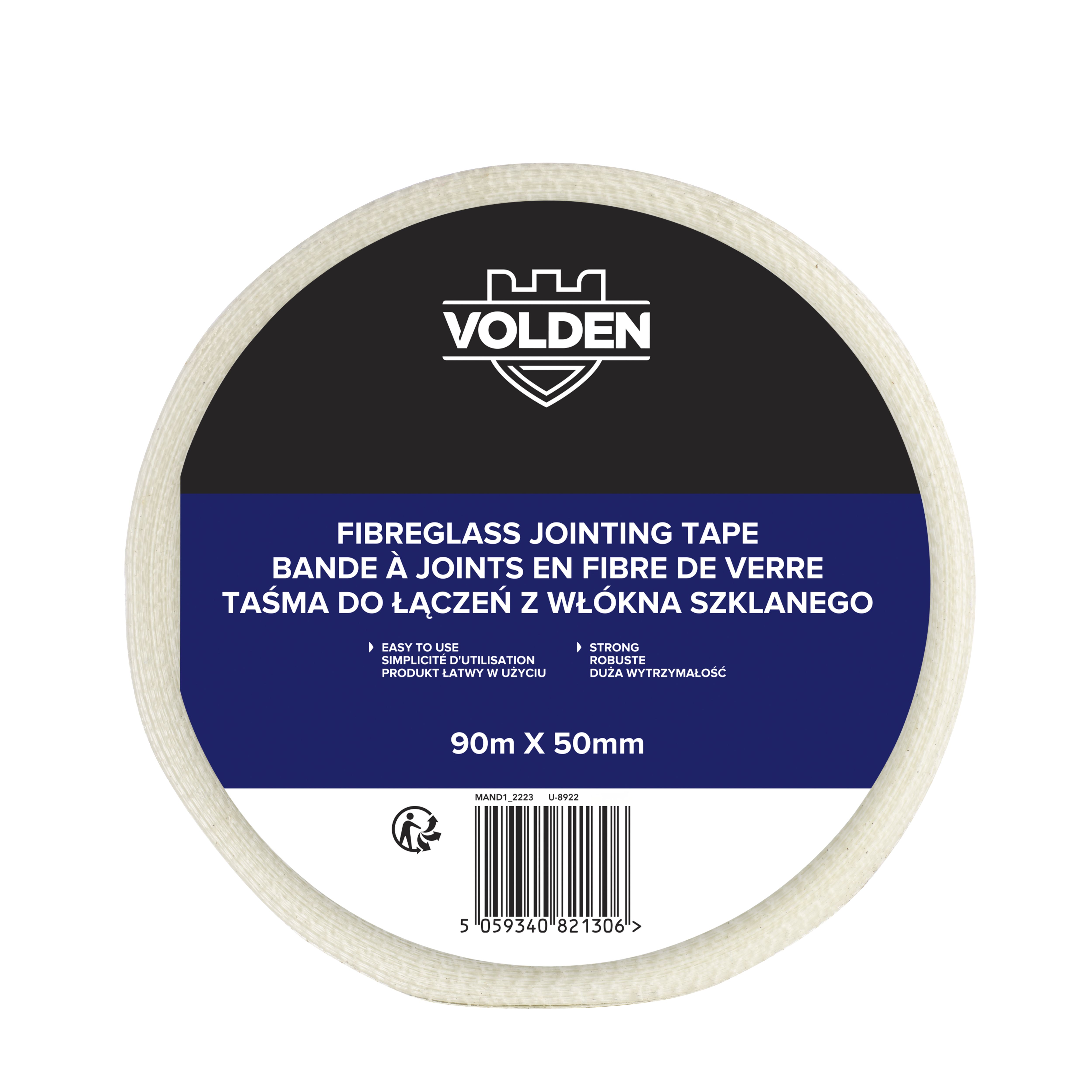 Volden Construction tapes Beige Jointing tape (L)90m (W)50mm
