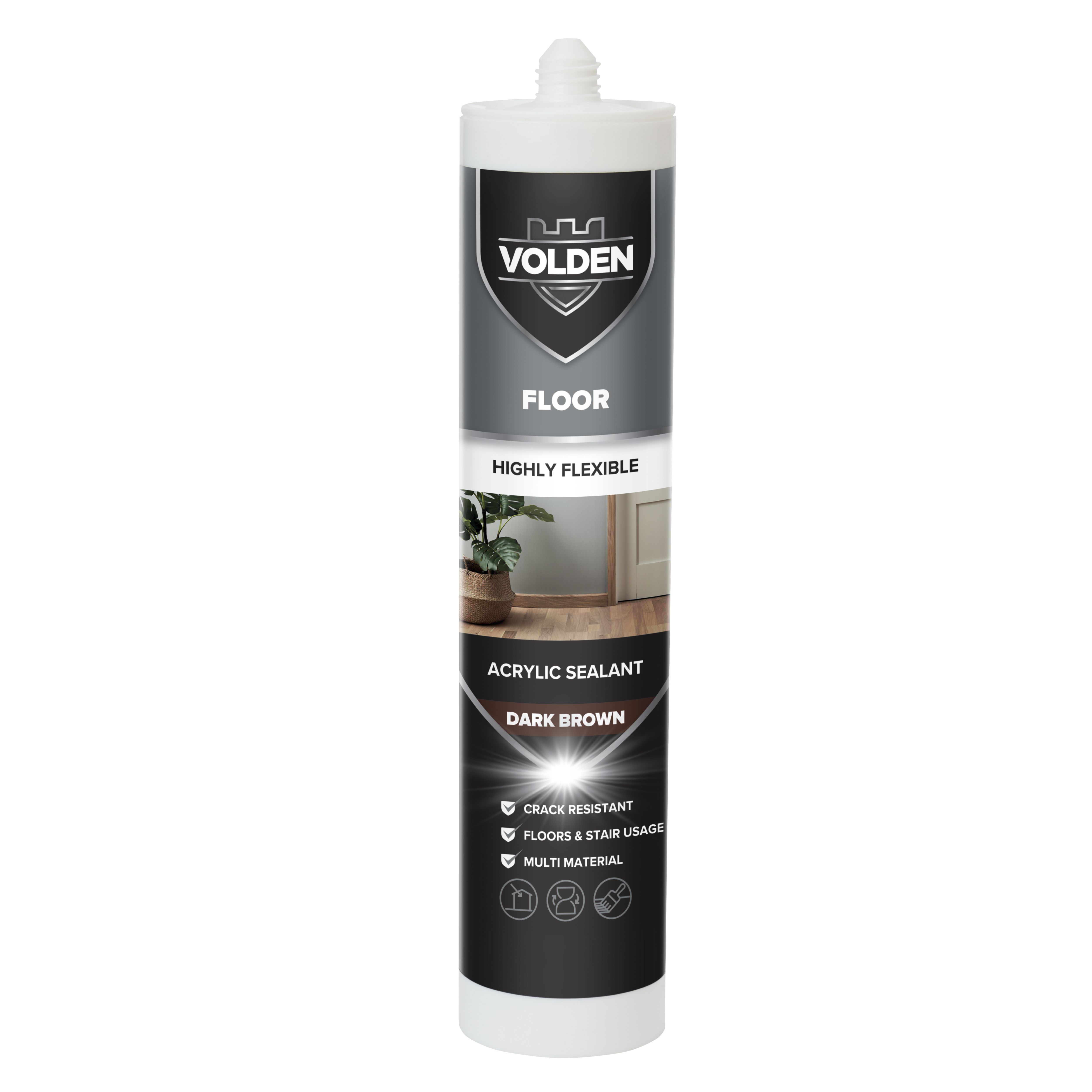 Volden Dark Brown Laminate or timber Floor Sealant, 280ml