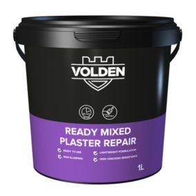 Volden Not quick dry Ready mixed Plaster repair, 0.85kg, 1L Tub