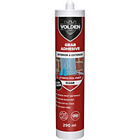 Volden Not water resistant Solvent-free Transparent Grab adhesive 290ml 0.31kg
