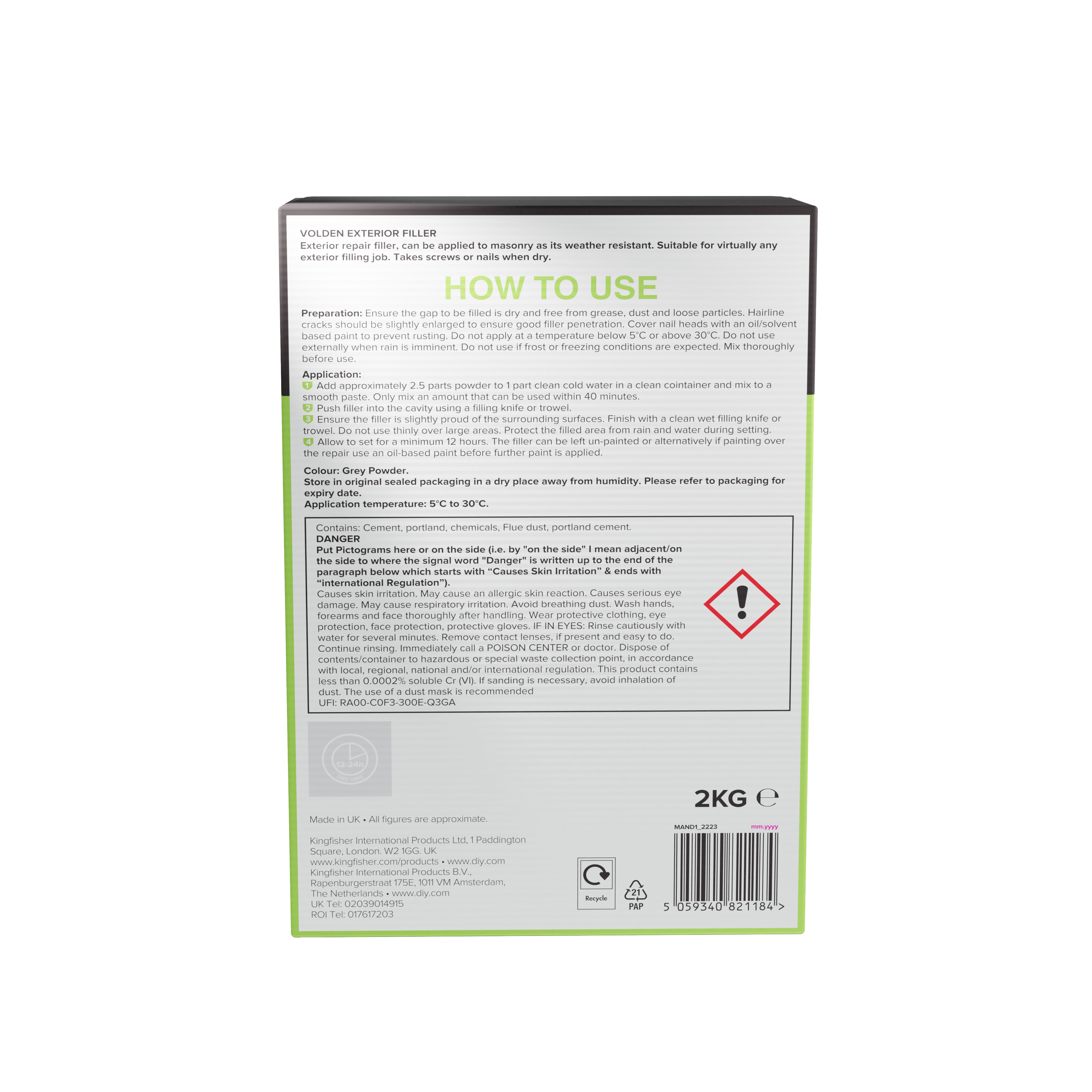 Volden Powdered Filler Powder filler, 2kg