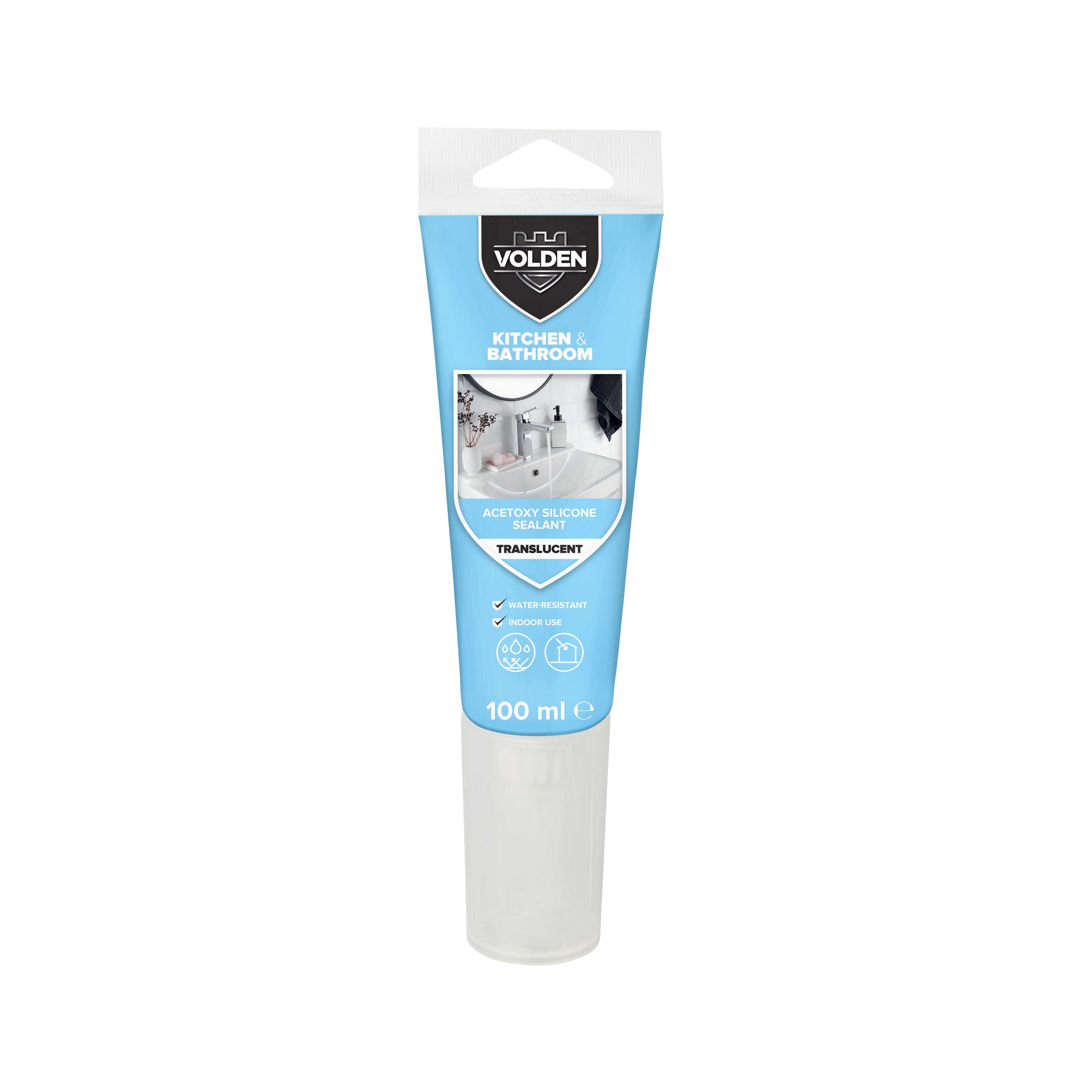 Volden Translucent Silicone-based Bathroom & kitchen Sanitary sealant, 100ml
