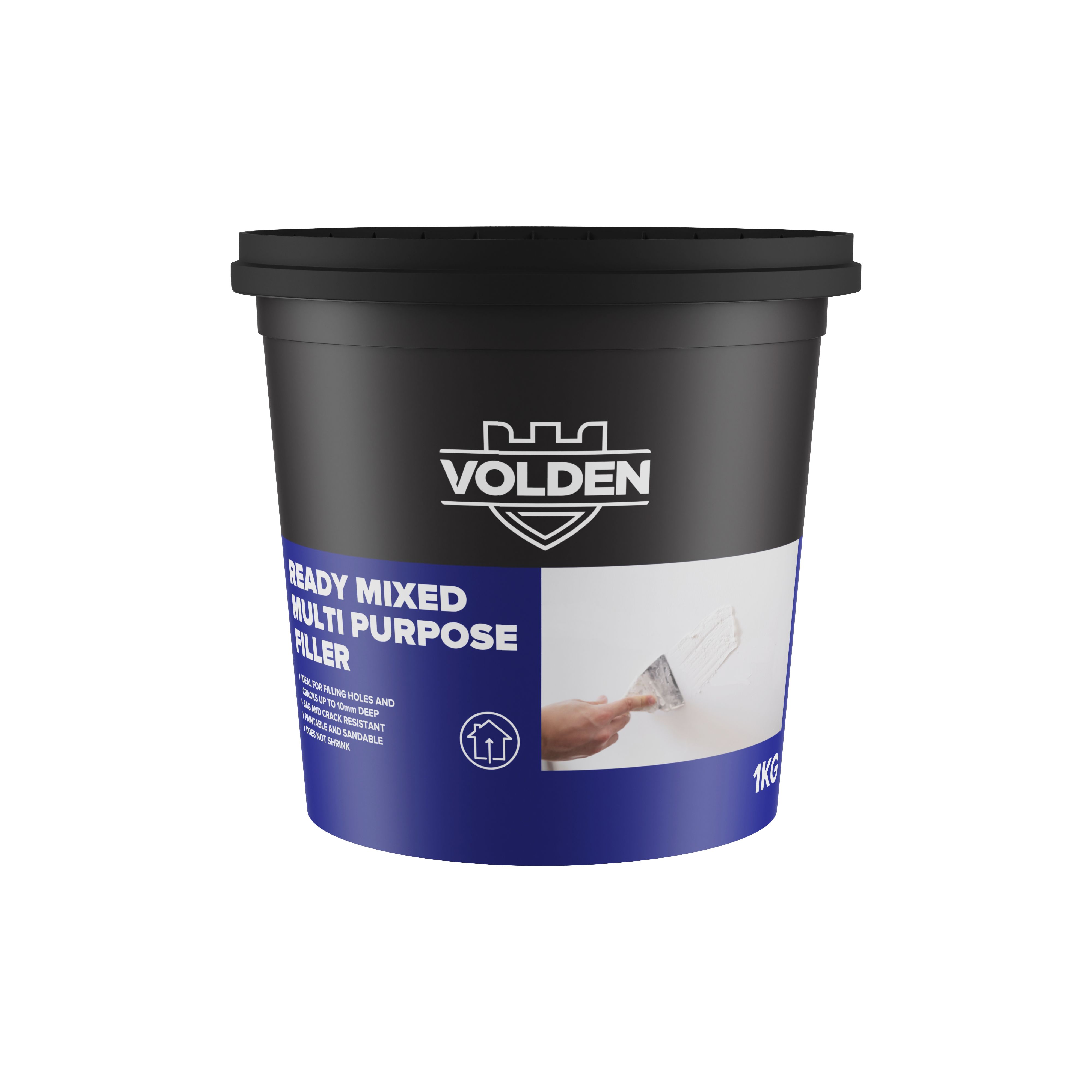 Volden White Paste Ready to use Multi-purpose Filler, 1kg