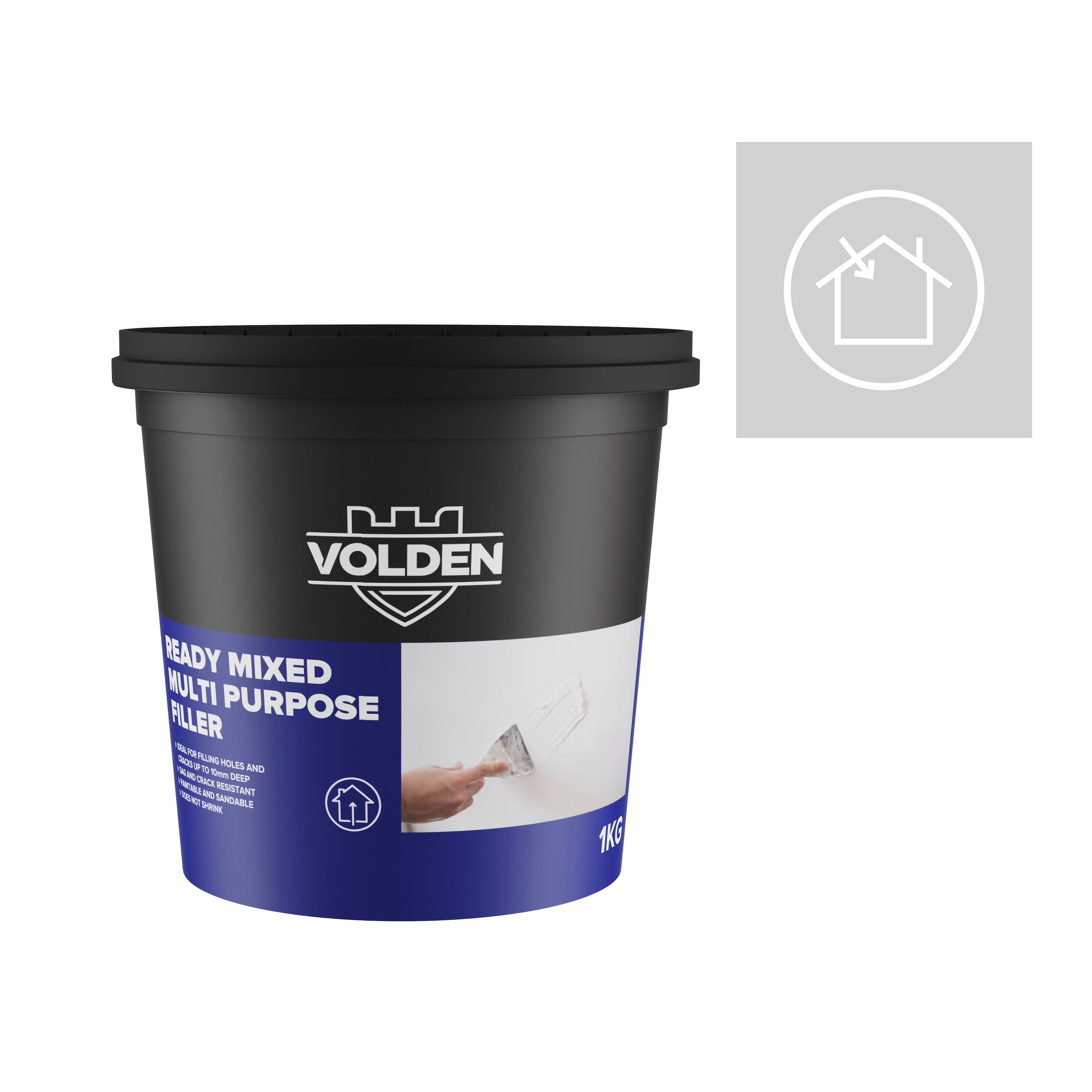 Volden White Paste Ready to use Multi-purpose Filler, 1kg