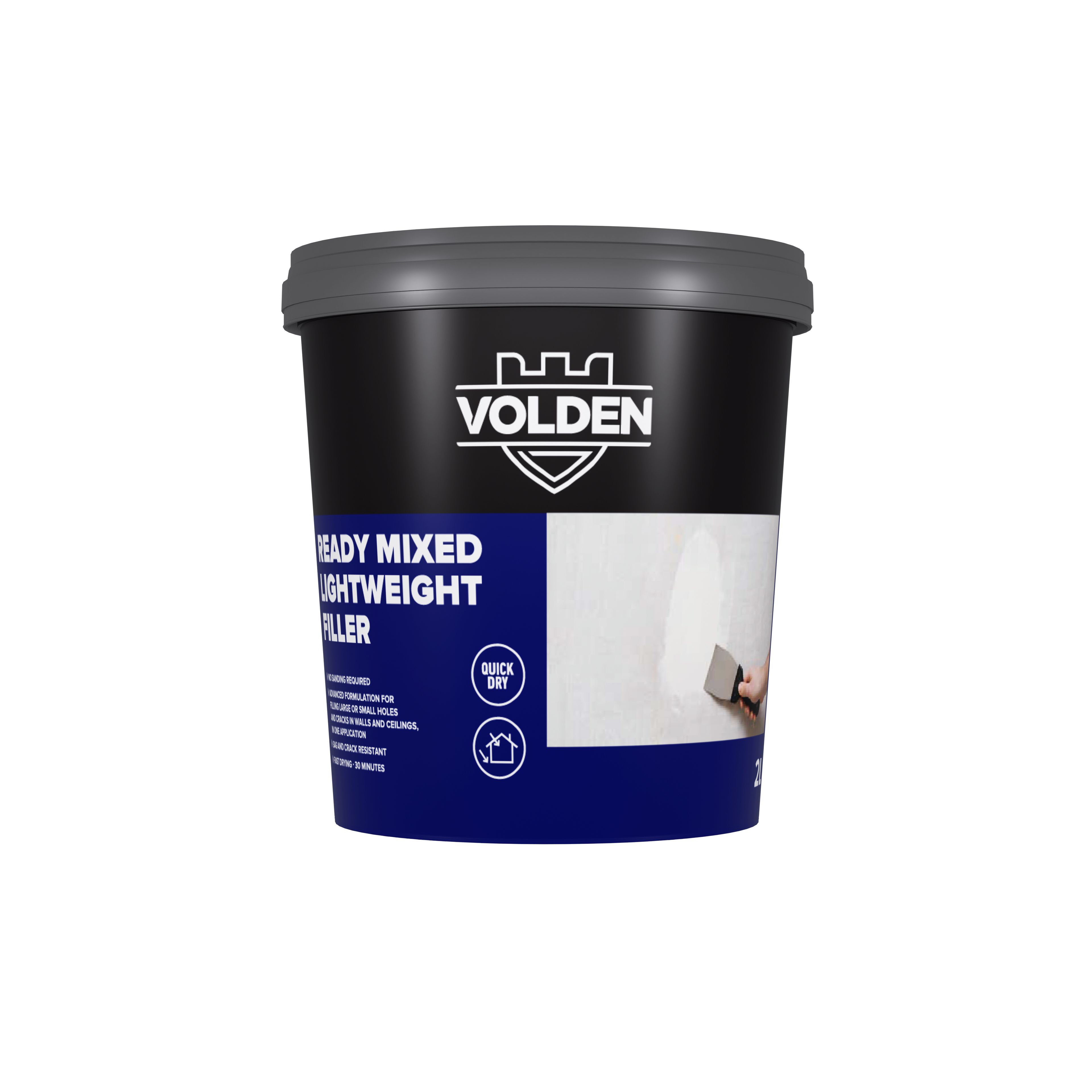 Volden White Paste Ready to use Multi-purpose Filler, 2L 860g