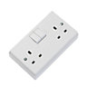 Volex White Double 13A Switched Socket
