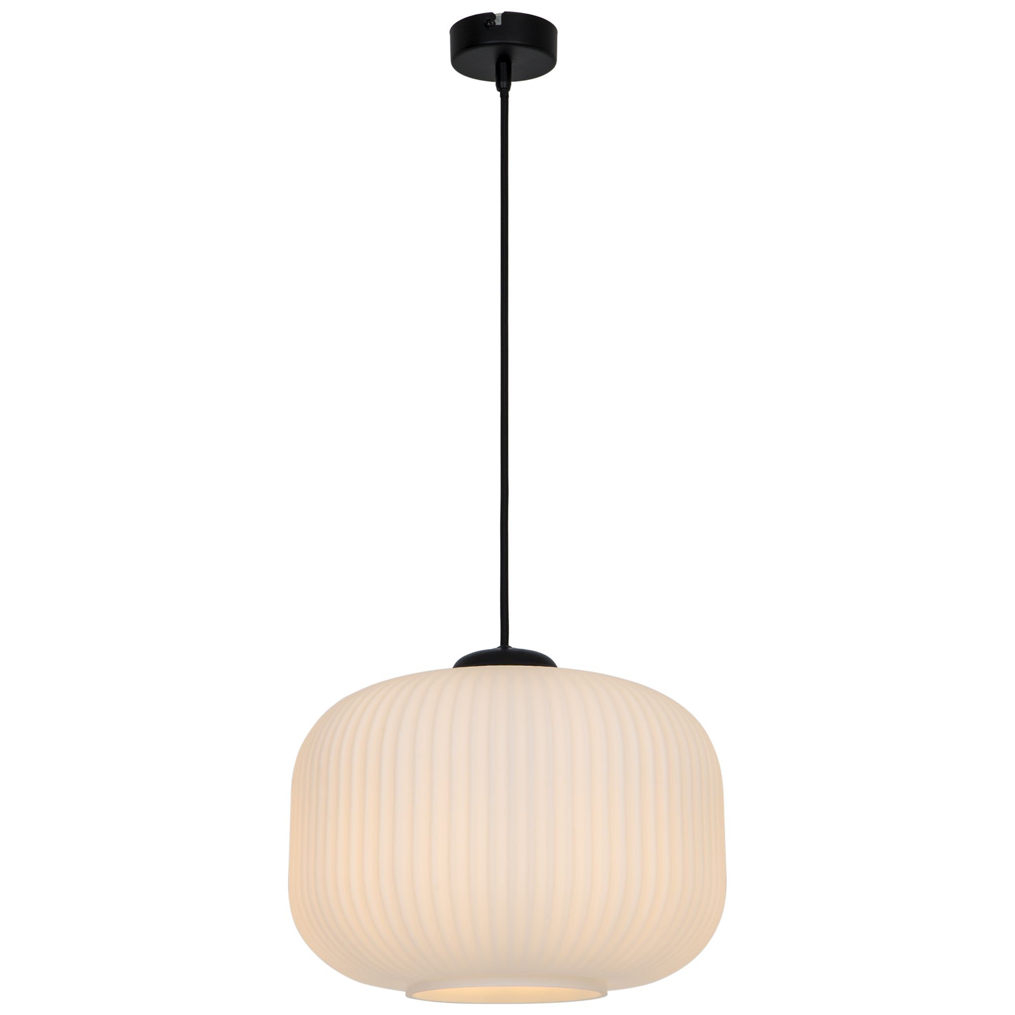 Walgis White Chrome effect Pendant ceiling light, (Dia)300mm