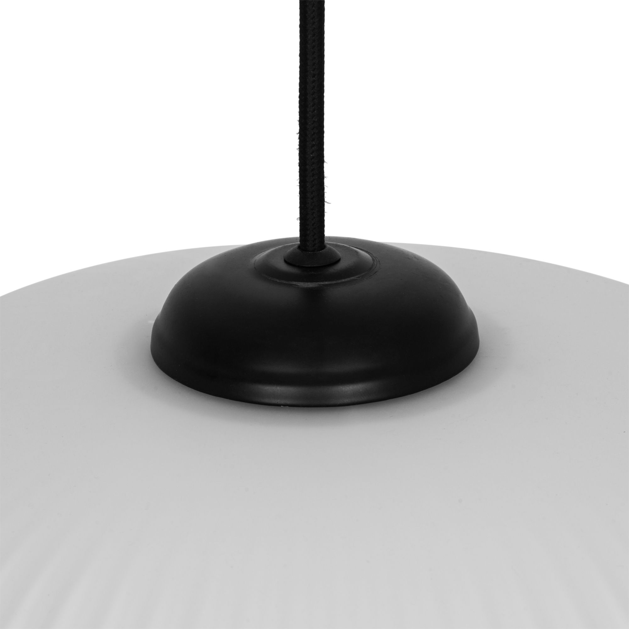 Walgis White Chrome effect Pendant ceiling light, (Dia)300mm